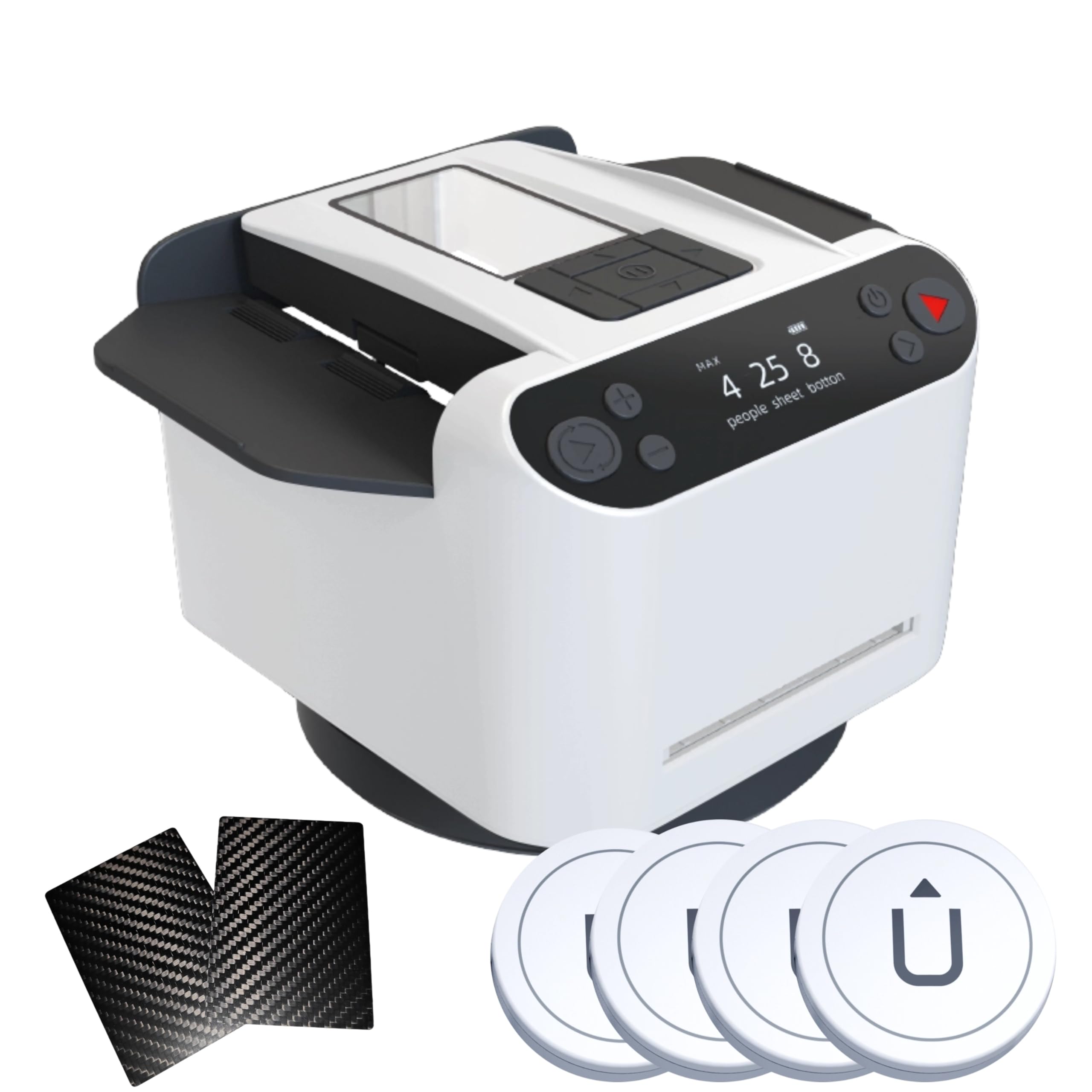 5th Generation Automatic Card Shuffler & Dealer Machine - 360° Rotating Function for Fast, Accurate Card Dealing | Perfect for Poker, UNO, Blackjack & Family Game Nights | Casino-Style Home Entertainment & Party Games Accessory