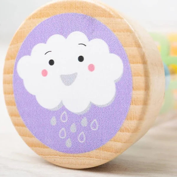 Handcrafted Wooden Rainmaker Toy - Musical Percussion Instrument for Kids & Adults - Perfect for Sensory Play, Music Therapy, and Relaxation