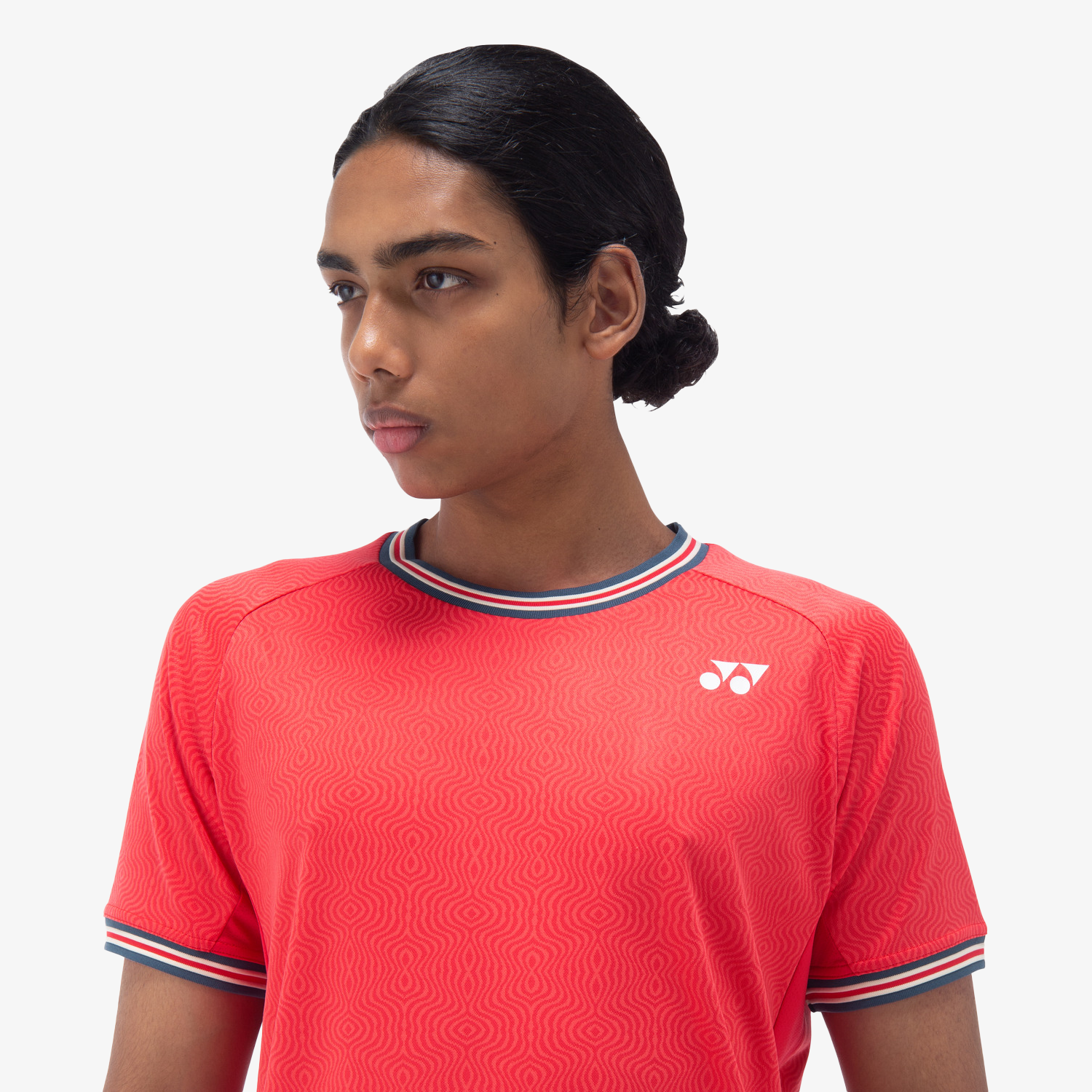 Yonex Men's Tennis Shirt 10578 - Breathable Quick-Dry Performance Top for Sports & Training (Pearl Red) - Ideal for Tennis, Gym Workouts & Outdoor Activities
