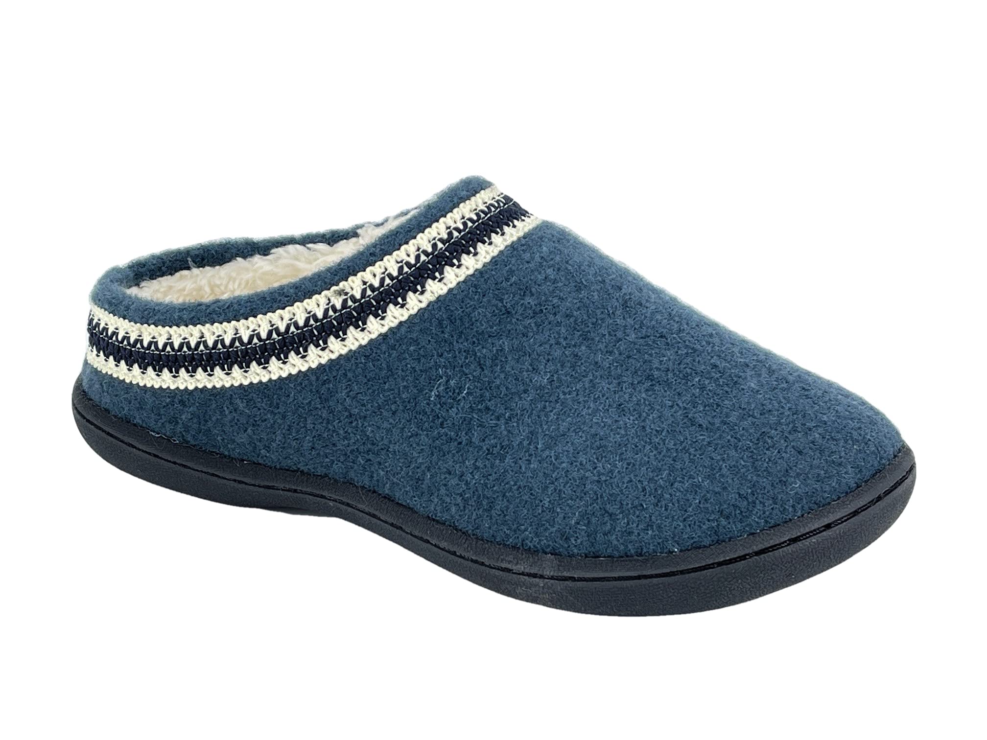 **Clarks Women's Wool Felt Clog Slippers JMH1319T - Warm & Cozy Plush Faux Fur Lined Indoor/Outdoor House Shoes for Women - Perfect for Home, Office & Winter Comfort**