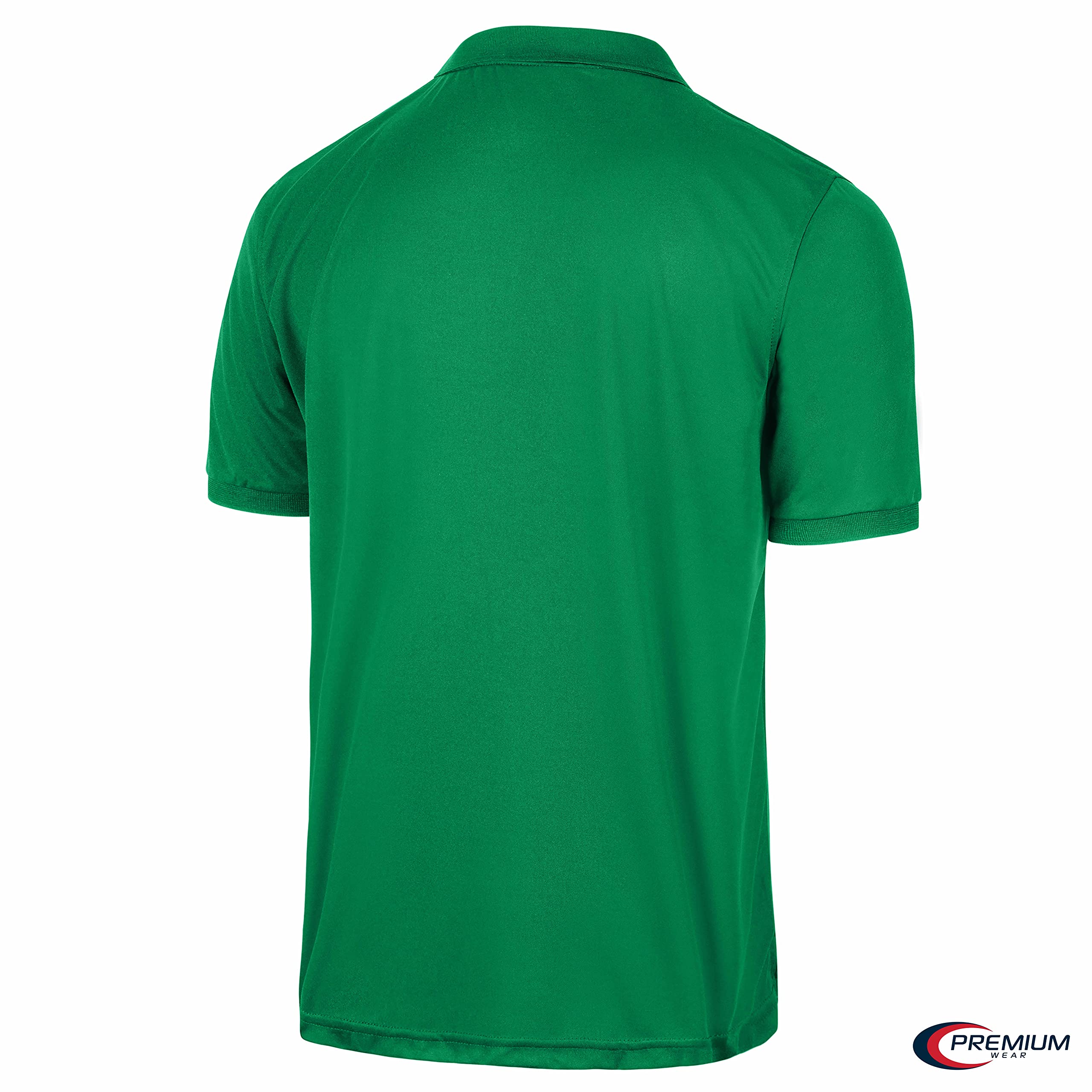 Premium Moisture-Wicking Men's Polo Shirt - Breathable Quick-Dry Performance Tee for Golf, Workout & Casual Wear
