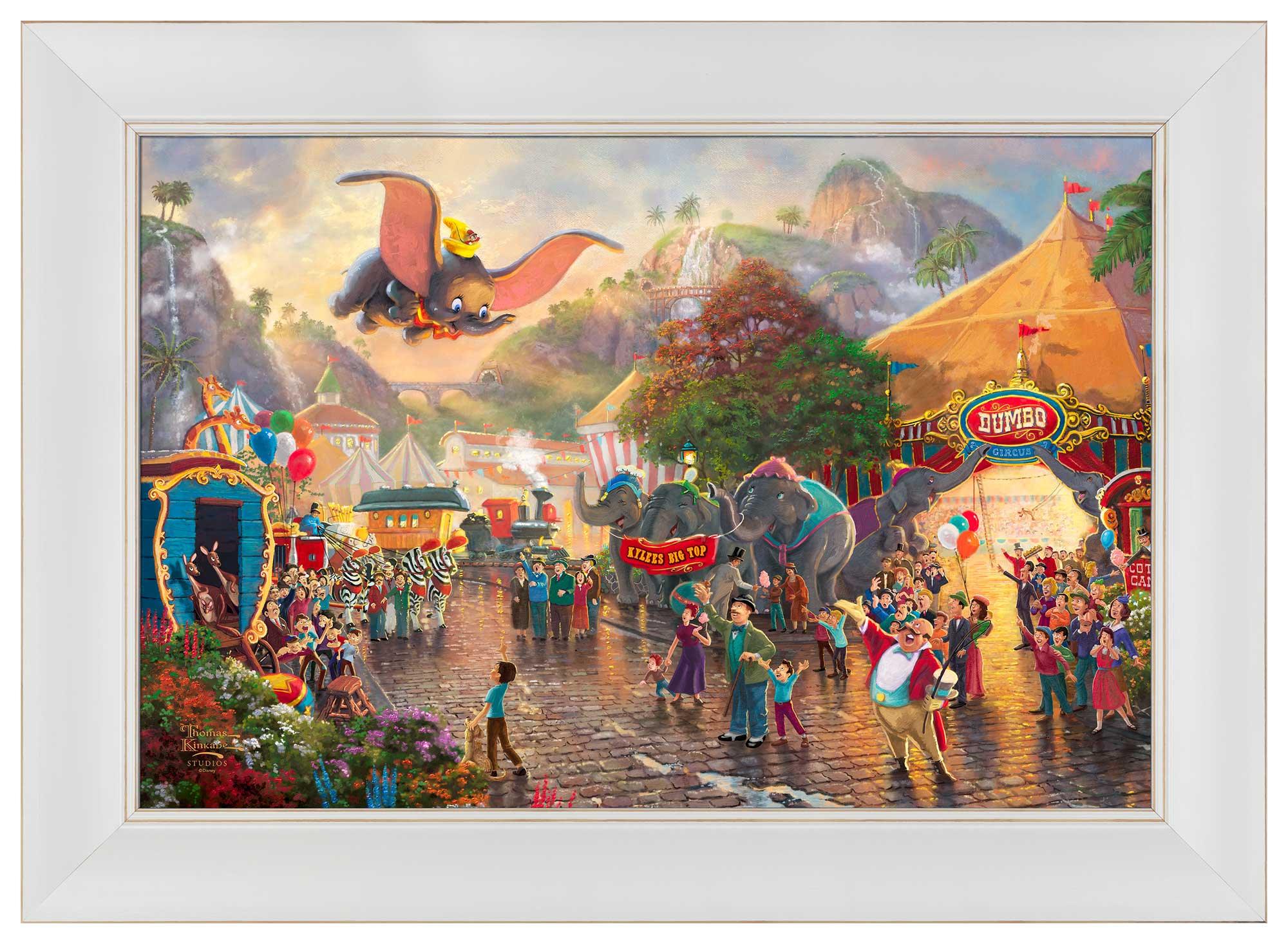 Disney Dumbo Personalized Framed Canvas - Custom Name Wall Art for Nursery, Kids Room & Disney Themed Decor - Perfect Gift for Baby Showers & Birthdays