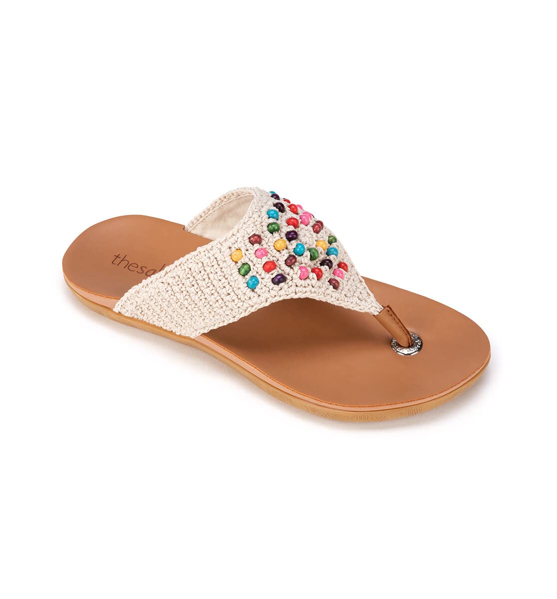 The Sak Shana Crochet Slip-On Thong Sandals - Comfortable Boho Beach Sandals for Women | Perfect for Summer, Vacation & Casual Outings