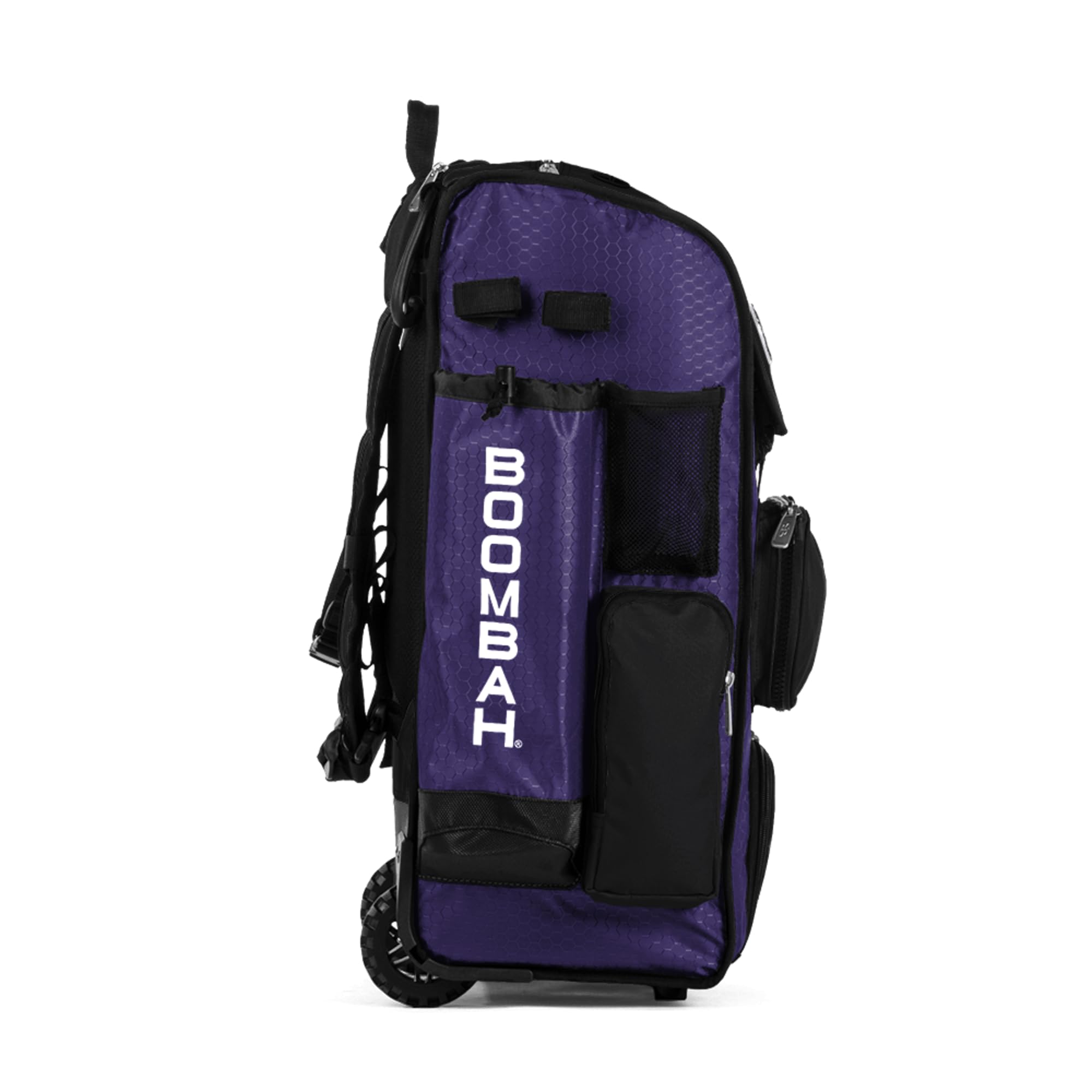 Boombah Superpack Hybrid Rolling Bat Bag - Wheeled & Backpack Baseball Equipment for Travel & Practice | Perfect for Baseball Players & Coaches