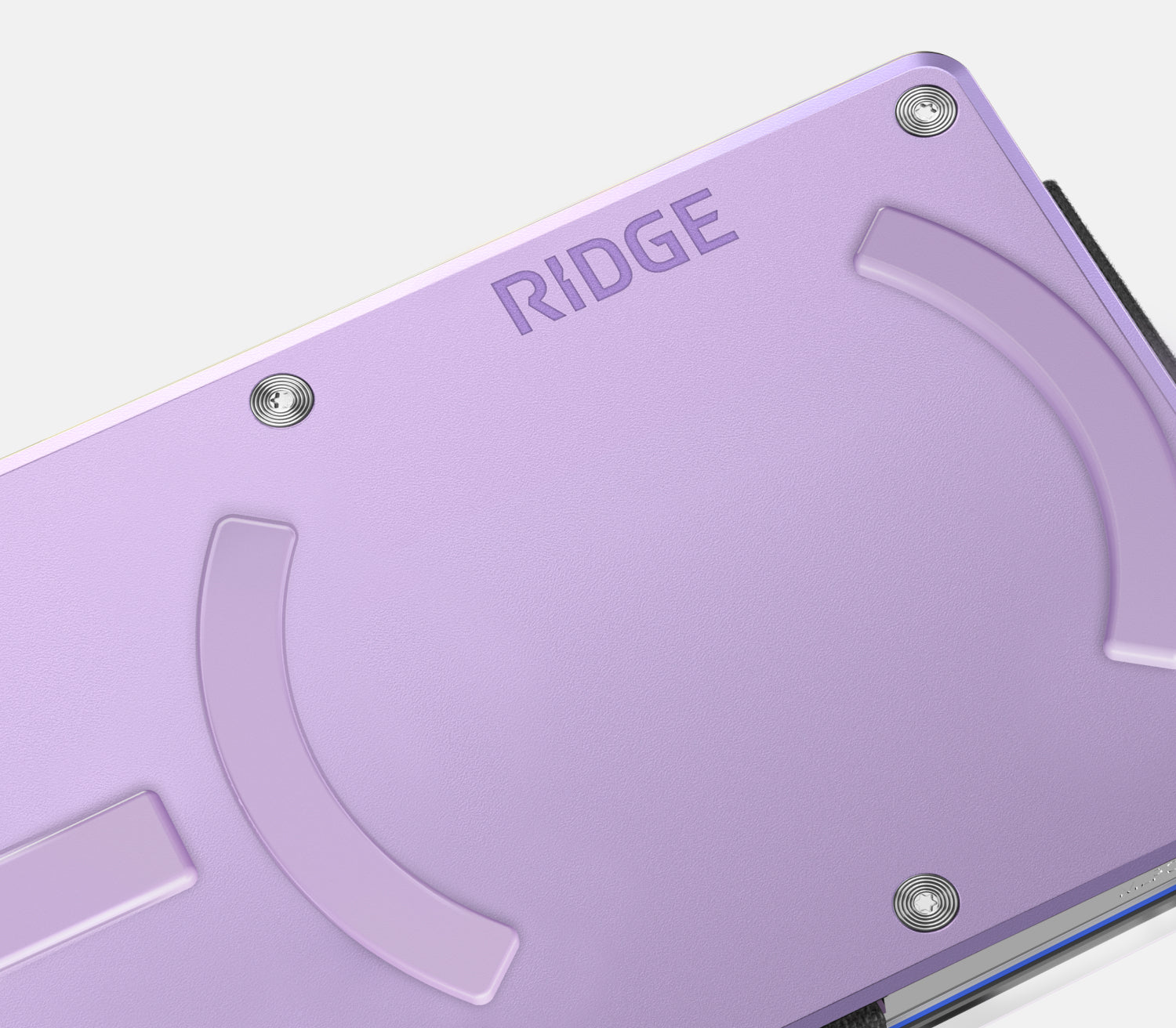 Ridge Wallet for MagSafe - Slim RFID Blocking Minimalist Wallet in Lavender | Perfect for iPhone 12/13/14 Cases, Everyday Carry & Travel Essentials