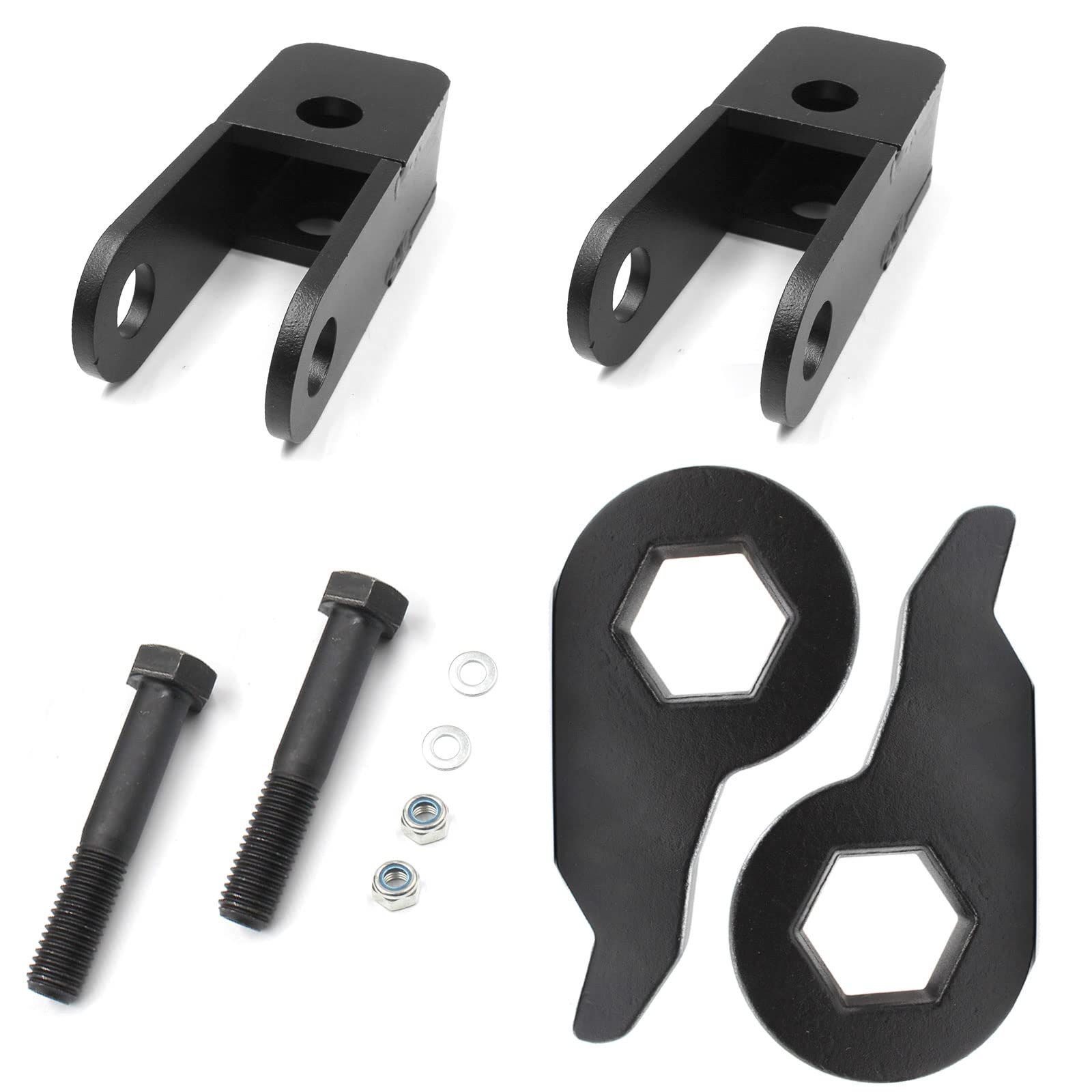 3 Inch Leveling Lift Kit with Shock Extender Brackets for 1999-2007 Chevy Silverado 1500, Tahoe, Avalanche & GMC Sierra, Yukon 4WD - Torsion Bar Keys - Perfect for Off-Roading & Truck Leveling