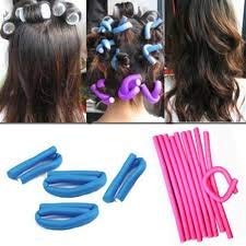DEXO Hair Curling Flexi Rods Set - 10 Pack Magic Air Hair Rollers, Bendy Styling Sticks & Clips for Soft Curls and Waves - Perfect for Home Salon, DIY Styling, and Professional Use