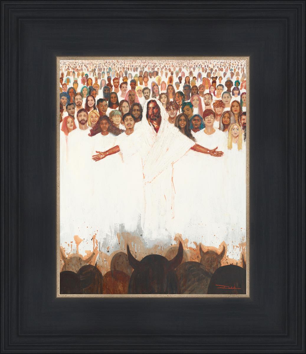 Fear Not, For They That Be With Us Are More - Inspirational Christian Wall Art for Home & Office Decor - Perfect for Living Room, Bedroom, or Gift Giving