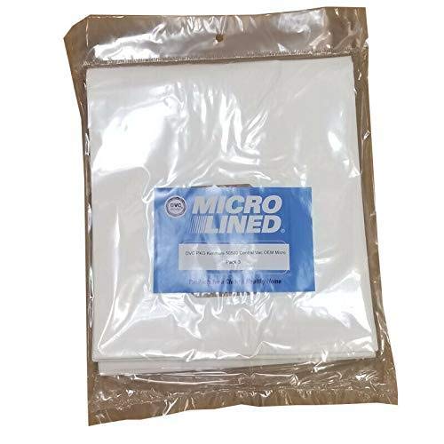 DVC Eureka Style CV2 50500 Micro Allergen Vacuum Cleaner Bags (54 Count) - Made in USA for Dust Mite & Pet Hair Removal - Perfect for Allergy Sufferers & Home Cleaning
