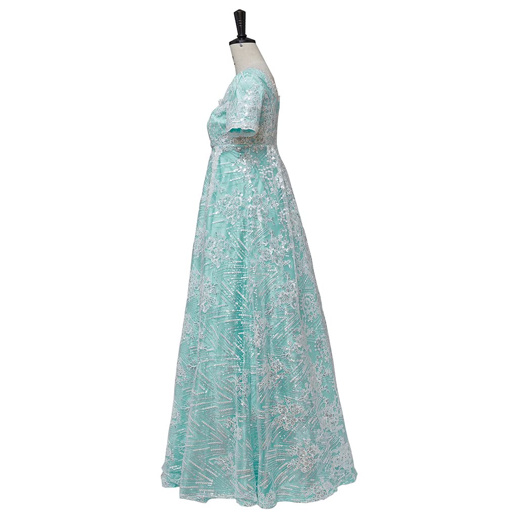 Kate Sharma Cosplay Dress | Regency Style Women's Tea Party Green Gown | Perfect for Bridgerton Themed Events, Historical Reenactments & Costume Parties