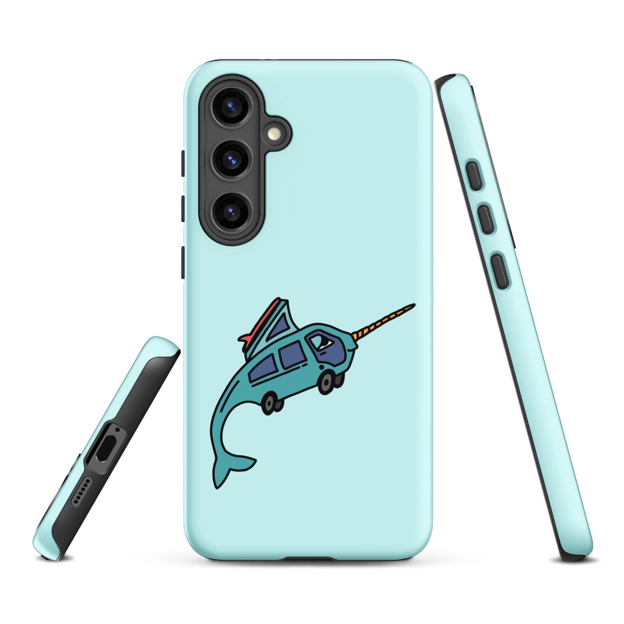 Durable Narwhal Ned Shockproof Case for Samsung Galaxy - Perfect for Outdoor Adventures & Daily Protection