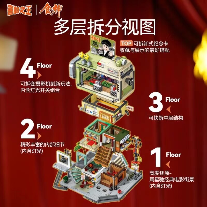 Sembo 601311 Stephen Chow's Studio Building Blocks Set - Creative Construction Toy for Kids & Adults - Perfect for Home Decoration, Gifts, and Movie Fans Collection