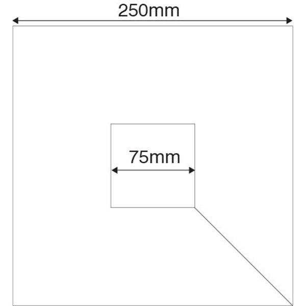 HART Square Post Protector - 25cm Single Pad for Fence, Deck & Outdoor Furniture Protection | Durable Weatherproof Padding for Wooden Posts