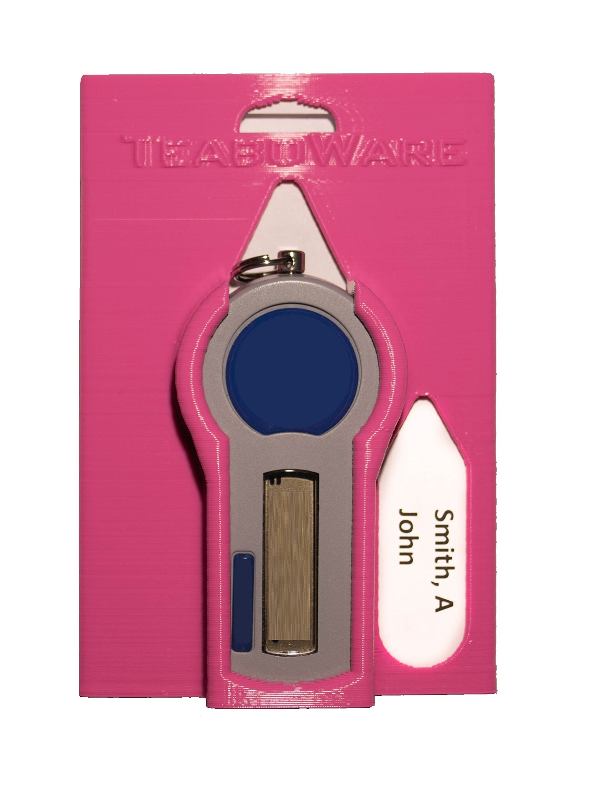 RSA Token Badge Holder (Pink) - Secure ID Card Holder for Work Access - Office, Hospital, School, and Corporate Security Use