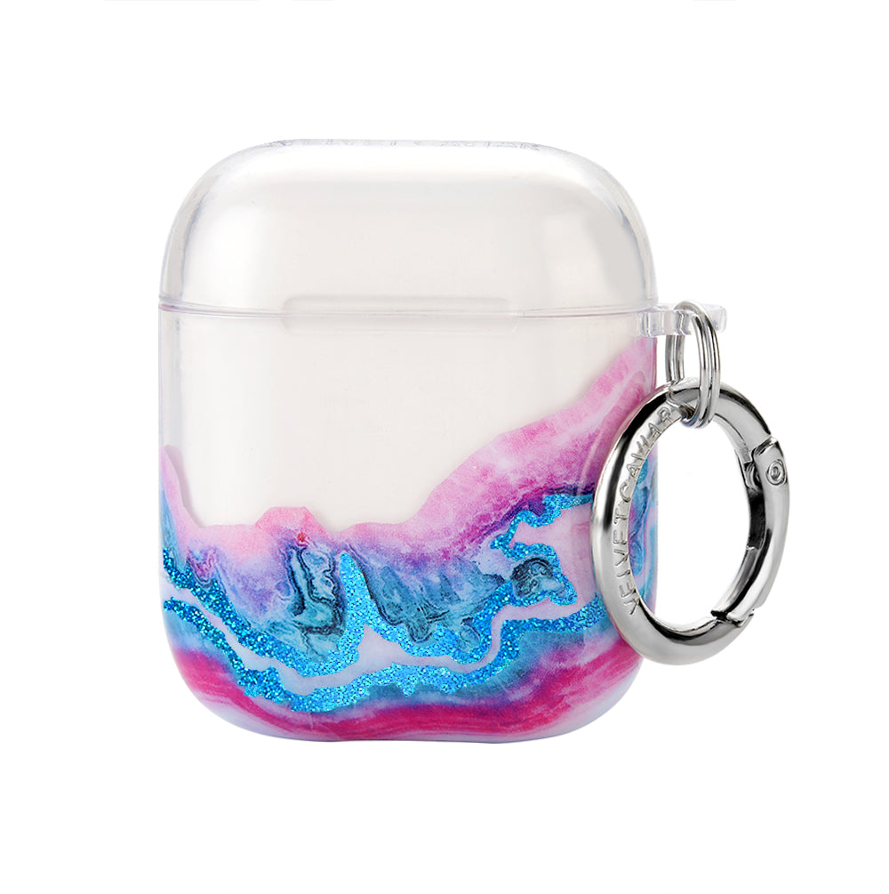 Geode Glitter AirPods Case - Sparkling Crystal Design Protective Cover for AirPods 1/2/3/Pro - Stylish & Durable for Daily Use, Travel, and Gifts