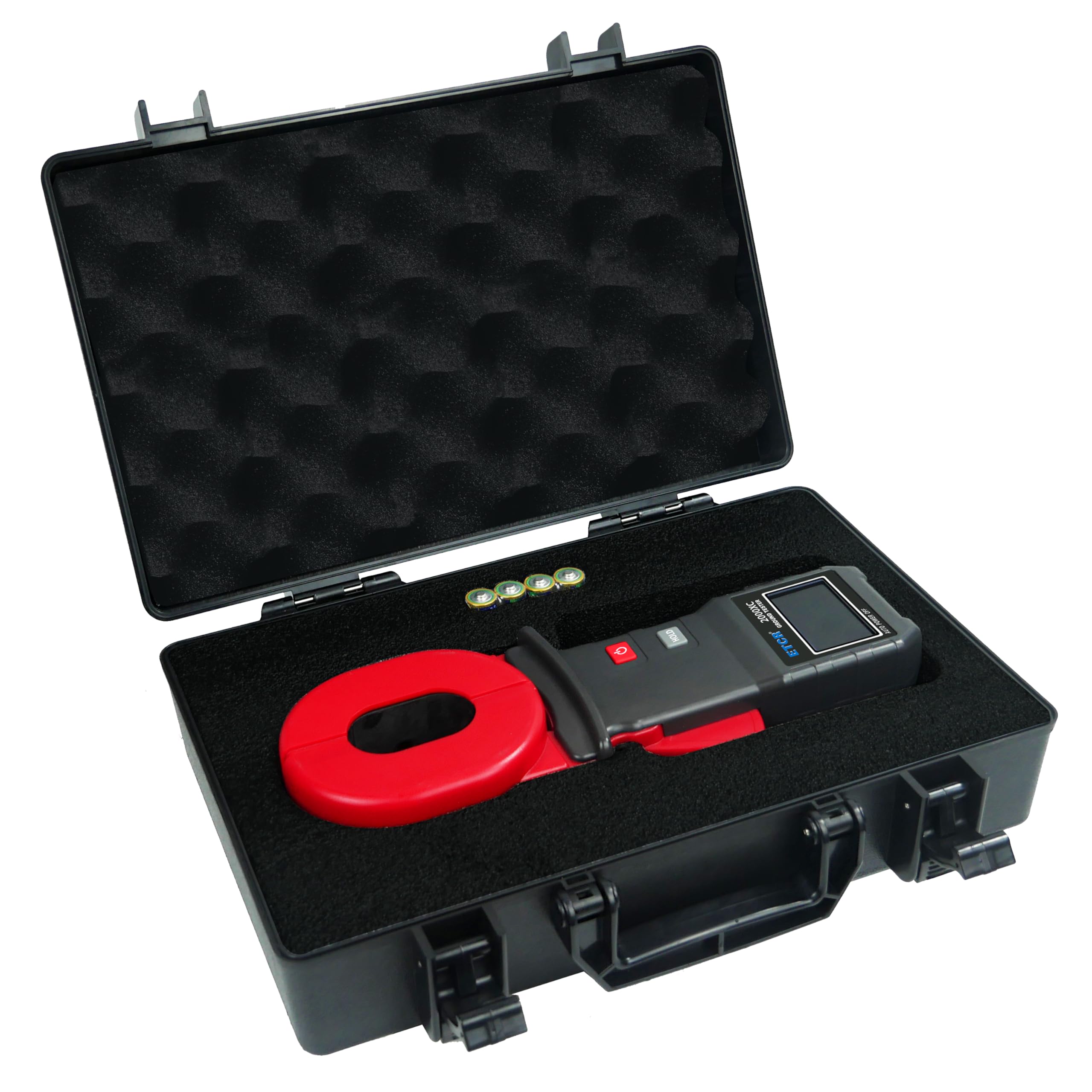 ETCR2000XC Digital Clamp Meter - 0.010Ω~500Ω Earth Resistance Tester with 0.00mA~20A Loop Measurement | Professional Ground Resistance Testing for Electrical Systems, Solar Panels & Industrial Maintenance