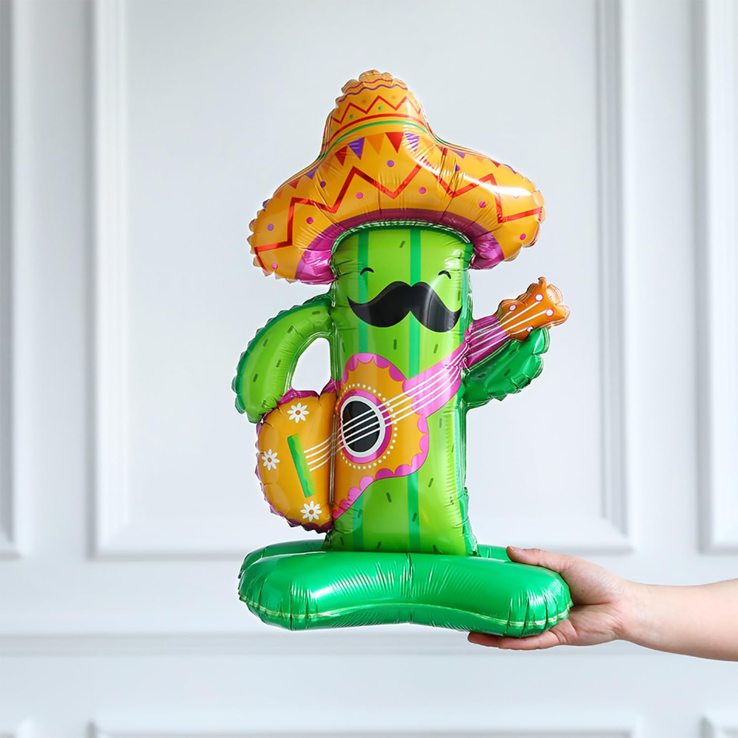 8Pcs Mexican Fiesta Party Decorations - Taco, Llama, Cactus & Sombrero Mylar Foil Balloons for Cinco De Mayo, Taco Tuesday, Birthday Parties & Carnival Celebrations - Perfect for Mexican Theme Decor, Backyard BBQs and Cultural Events