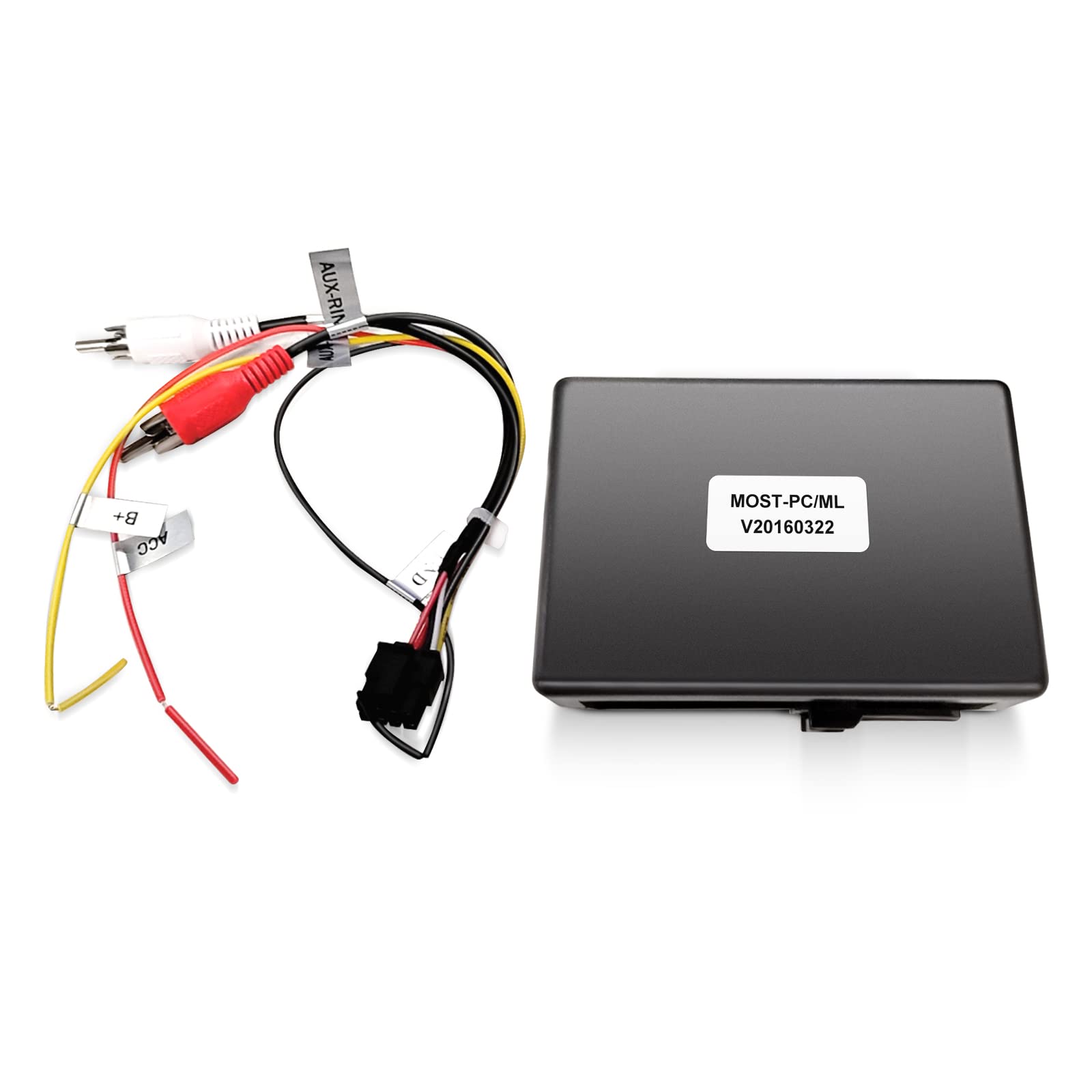 XBERSTAR Car Fiber Decoder Box Amplifier - Compatible with Mercedes Benz ML/R/GL/SLK & Porsche Cayenne/Kaman (Black) | High-Quality Audio Upgrade for Enhanced In-Car Entertainment | Perfect for Road Trips & Daily Commuting