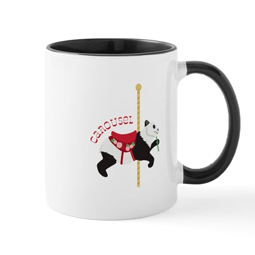 White/Black Inside - Panda Carousel Mugs