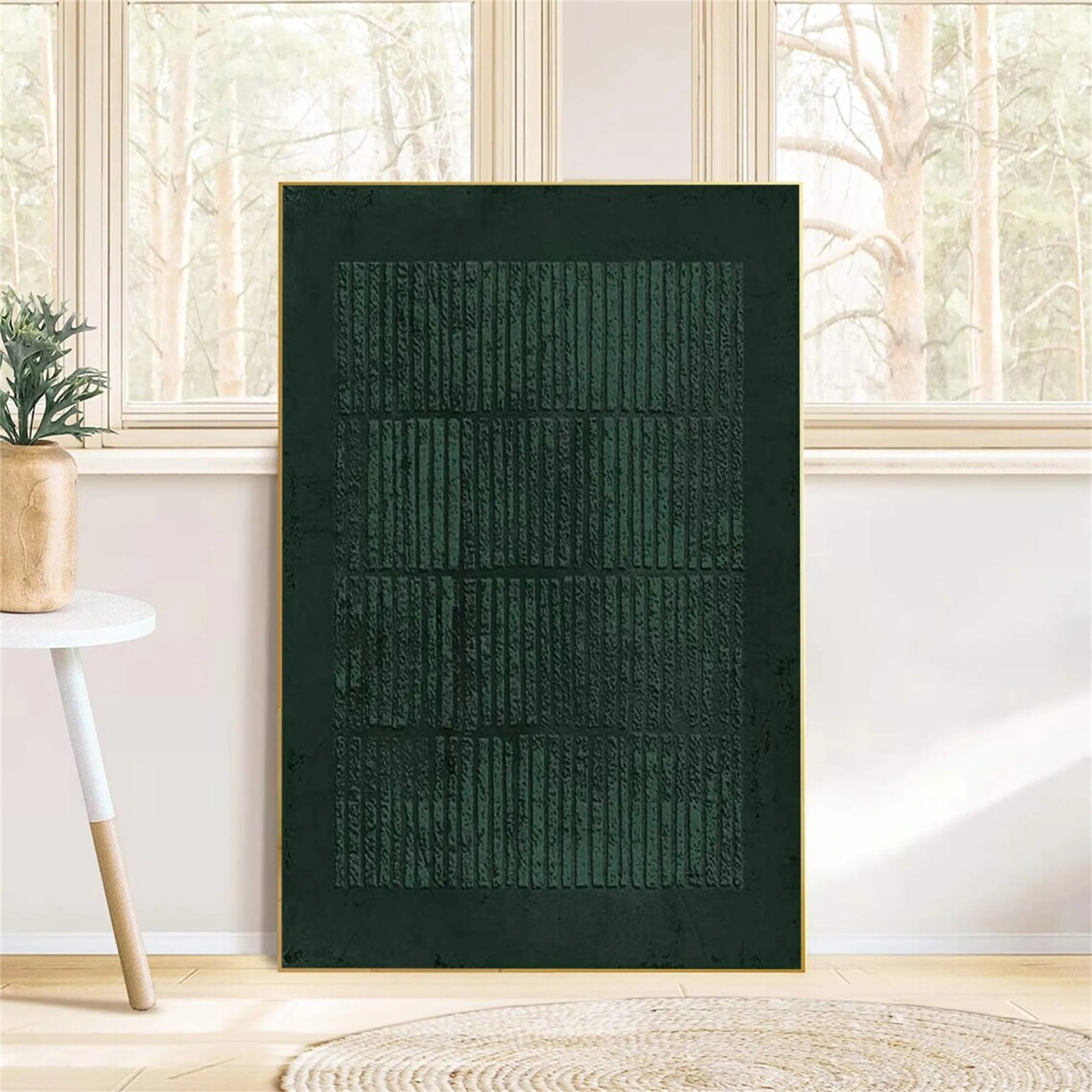 Blue & Green Abstract Wall Art Print #BG071 - Modern Home Decor for Living Room, Bedroom & Office