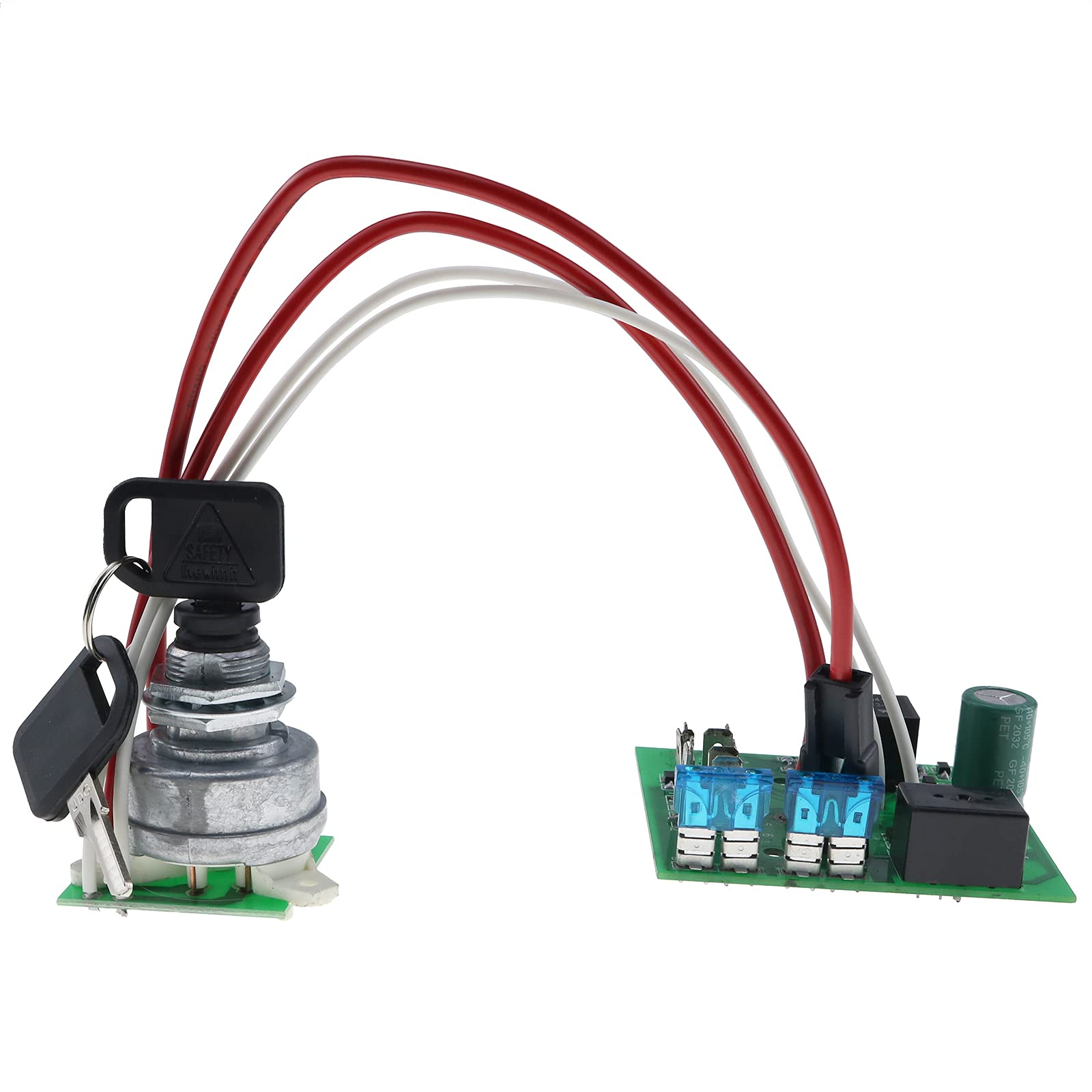 ZTUOAUMA Ignition Switch Starter Module Set with 2 Keys - Compatible with John Deere 325 335 345 Garden Tractors (Serial # Below 070000) - Replacement Part #AM124137 AM119999 - Perfect for Lawn Mower & Tractor Maintenance & Repair
