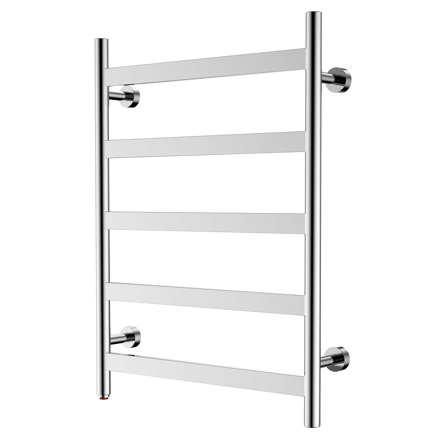 HEATGENE 5-Bar Wall-Mounted Electric Towel Warmer & Dryer - Plug-in Bathroom Towel Heater with Mirror Polish Finish | Perfect for Bathrooms, Spas & Luxury Home Use