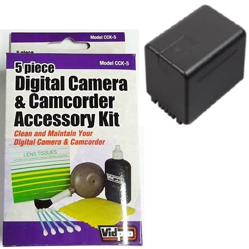 Synergy Digital Accessory Kit for Panasonic HC-V180K Full HD Camcorder - Includes ACD790 Replacement Battery & ZELCKSG Cleaning Kit | Perfect for Travel Vlogging, Home Videos & Professional Filmmaking