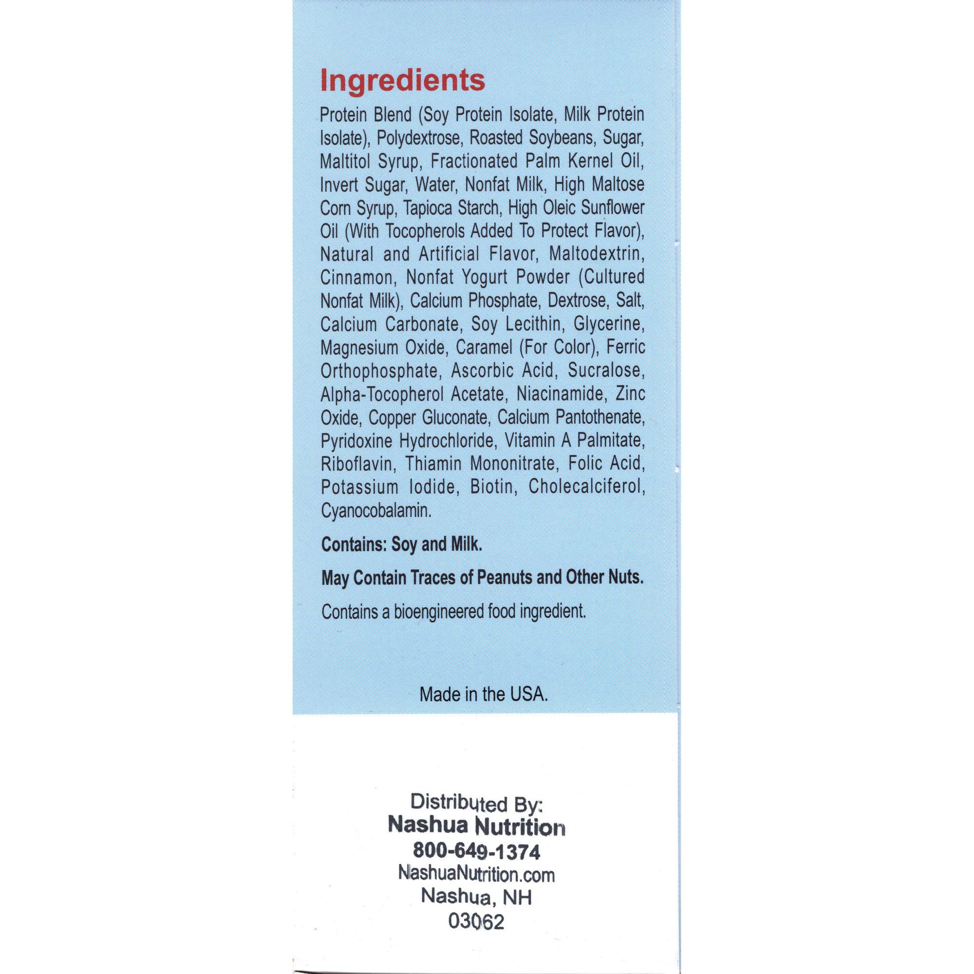 High Protein Cinnamon Bar - 15g Protein, Low Calorie & Fat, High Fiber Meal Replacement Snack - Aspartame Free, Gluten Free with 17 Vitamins & Minerals (7 Count Box) - Perfect for Post-Workout, Keto Diet & On-the-Go Nutrition