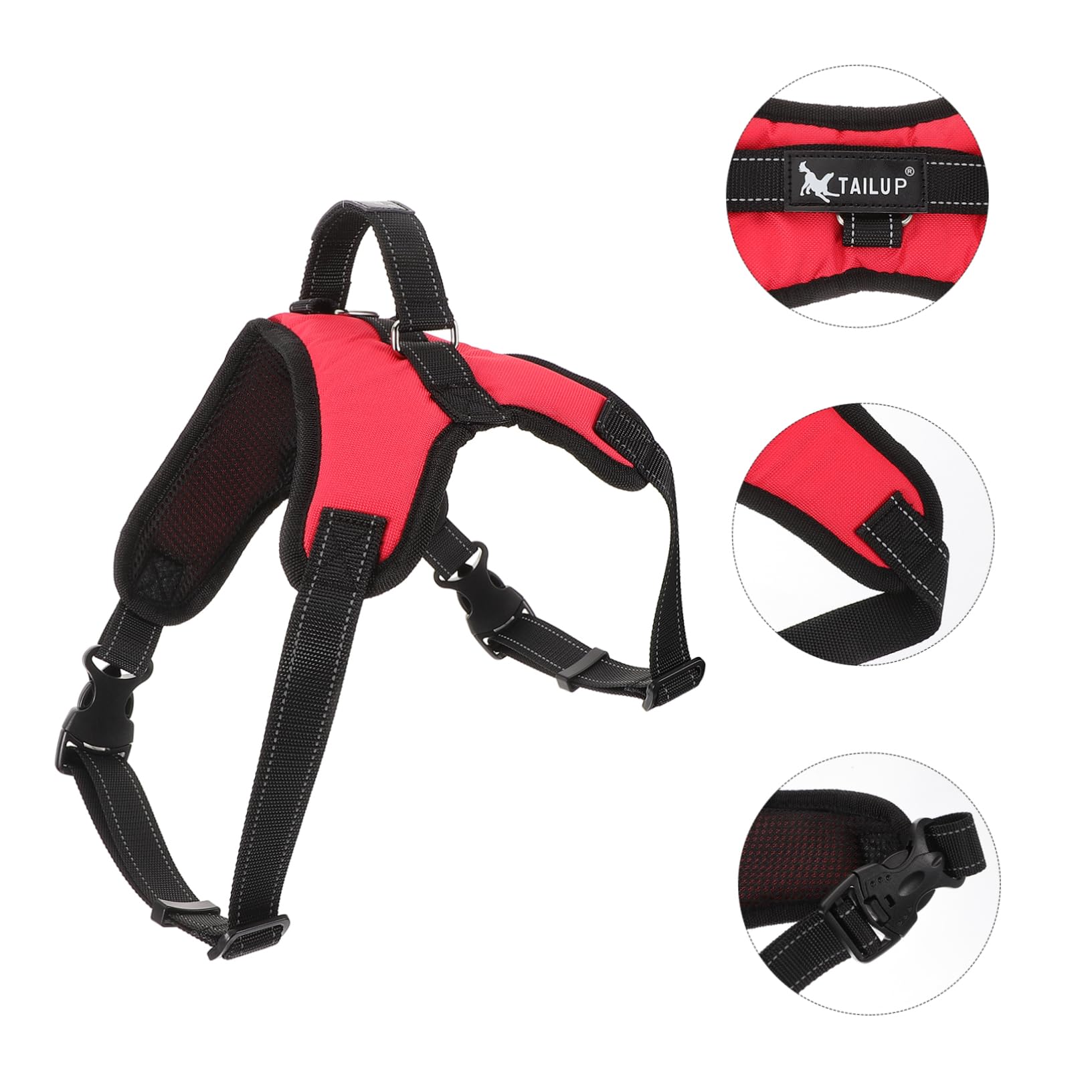 TEHAUX Adjustable Dog Harness for Small Medium Large Dogs - Breathable Oxford Cloth Pet Vest with Leash - Perfect for Summer Walking, Hiking & Outdoor Adventures