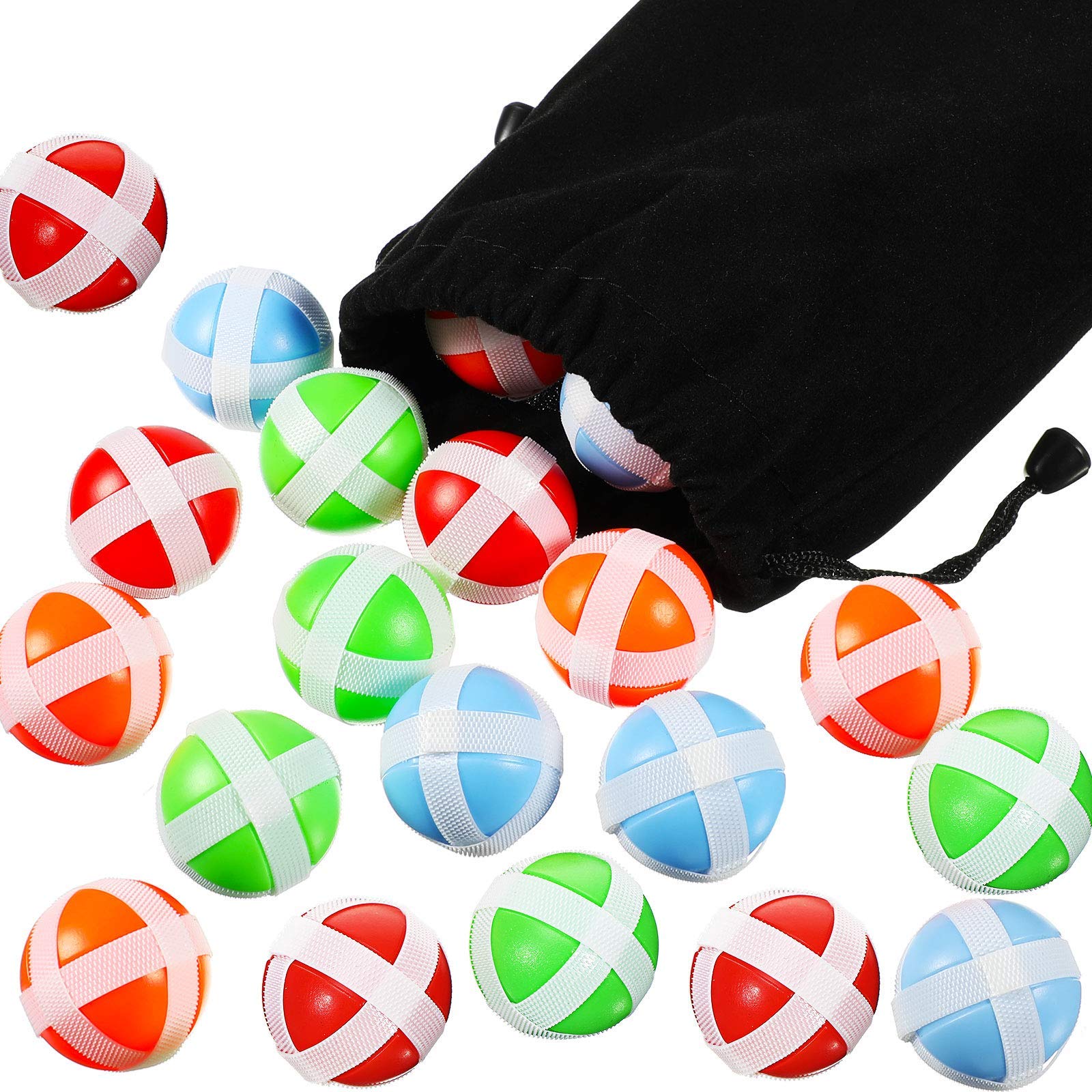 Skylety 20-Piece Sticky Balls for Fabric Dart Board | Hook and Loop Safe Sport Balls | Indoor/Outdoor Party Game Accessories | Perfect for Family Fun, Kids' Birthday Parties & Backyard Games
