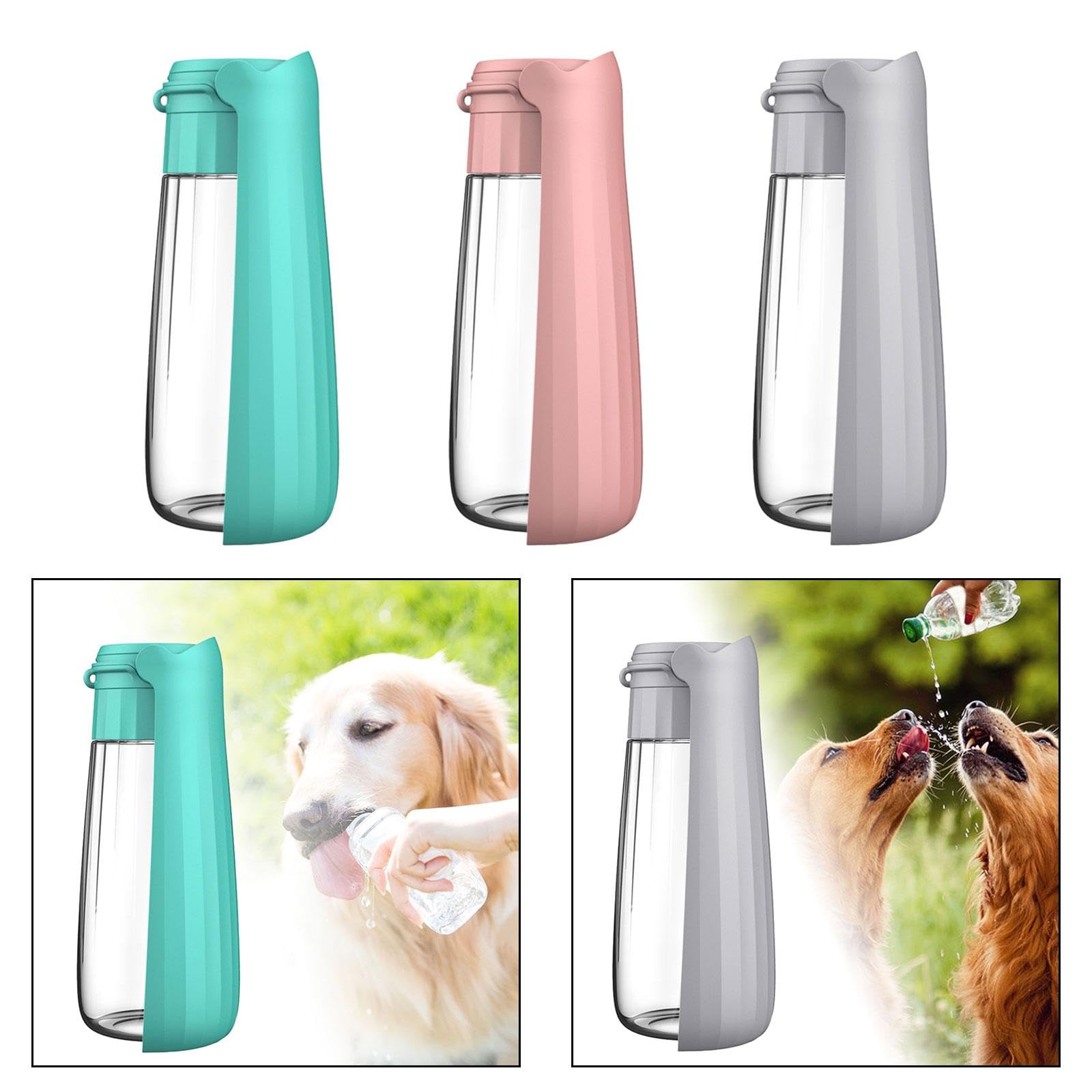 Enakshi 500ml Portable Dog Water Bottle with Drinking Feeder - Leakproof Pet Water Dispenser for Walking, Hiking, Travel & Outdoor Activities | Blue Pet Supplies for Dogs | Perfect for Park Visits, Road Trips and Daily Walks