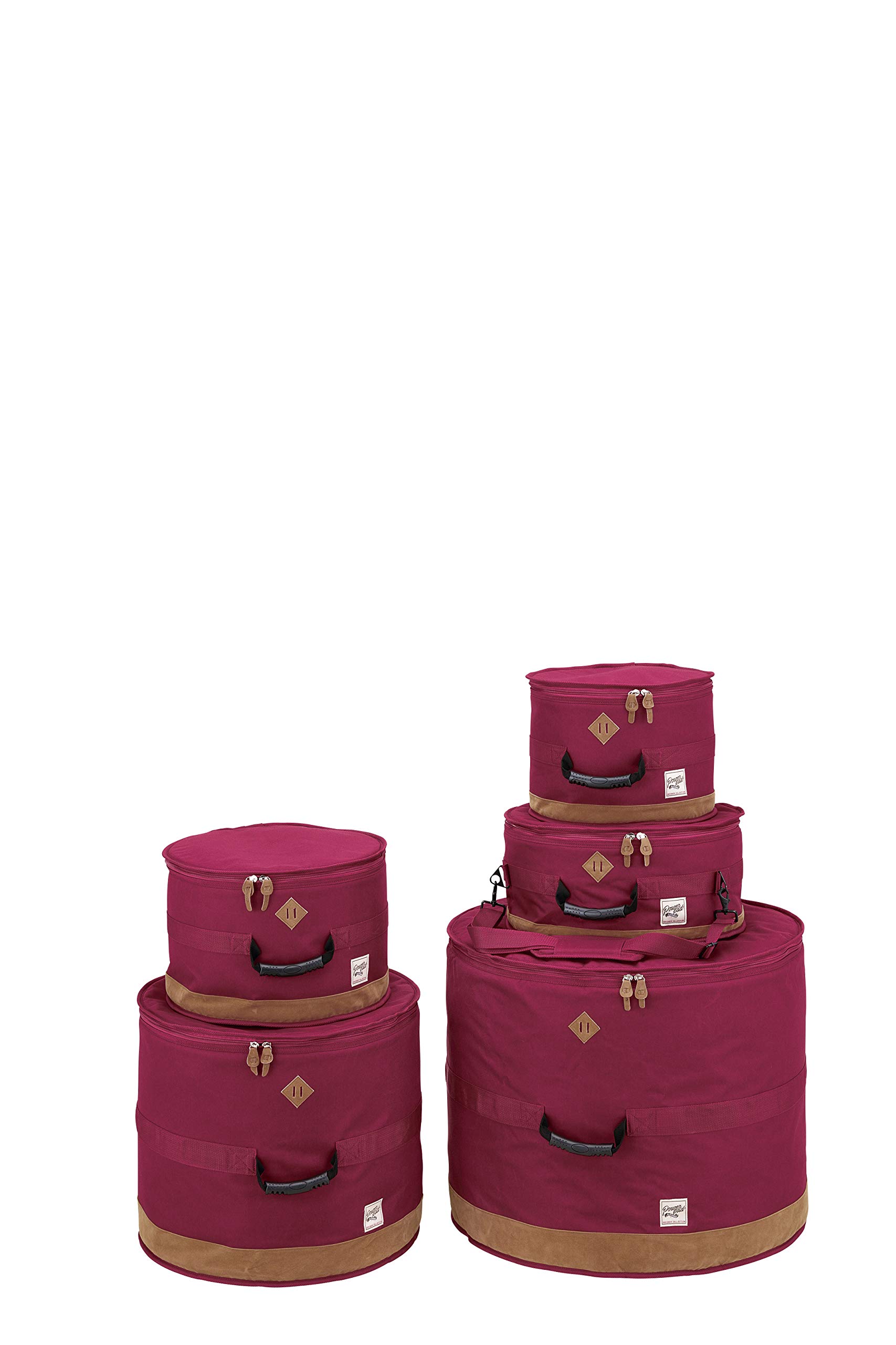 Tama Powerpad Designer 5-Piece Drum Bag Set - Wine Red | Premium Drum Case for Gigging Musicians | Perfect for Live Performances, Studio Sessions & Travel Protection