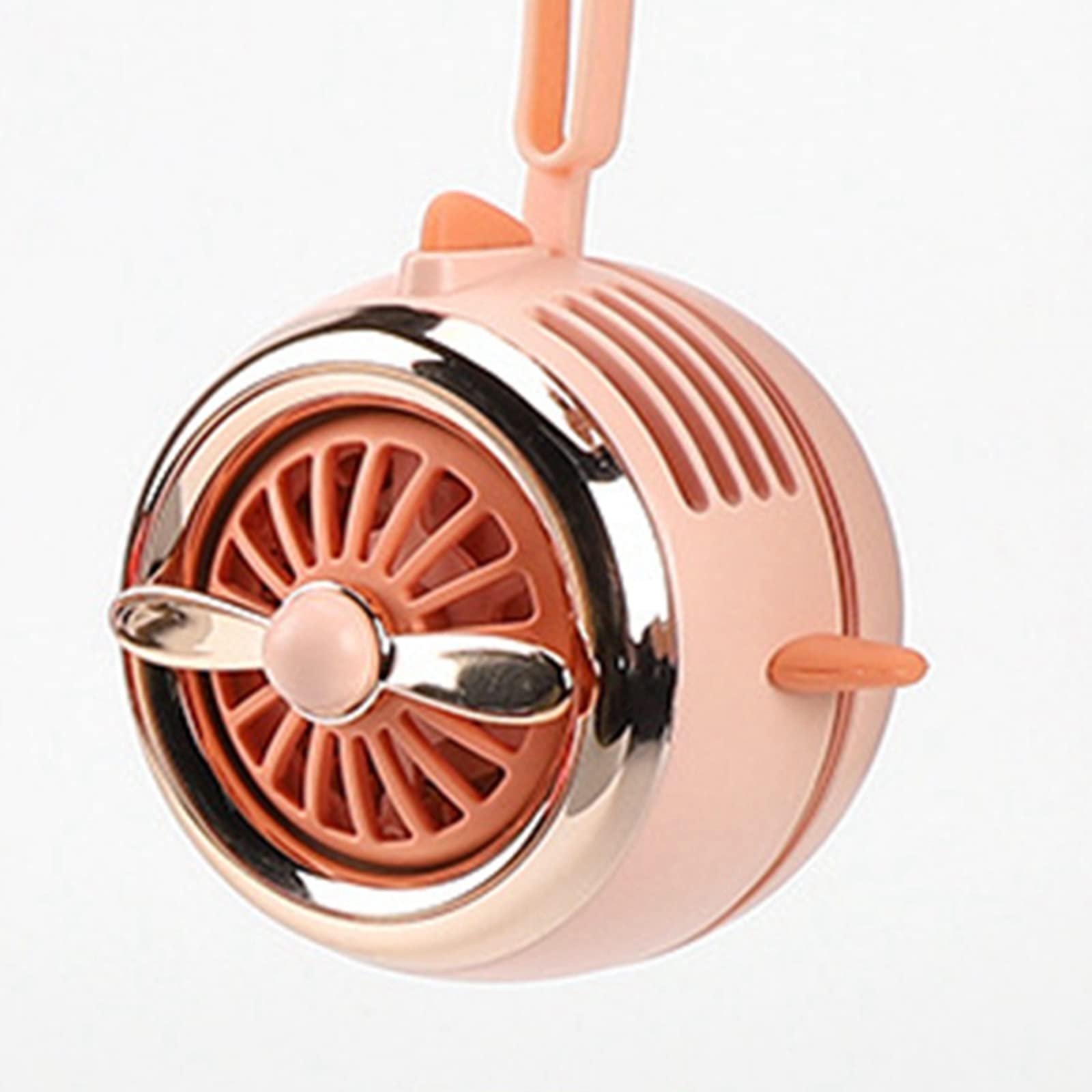 Delarsy Mini USB Portable Hands-Free Neck Fan - Rechargeable Battery Leafless Personal Fan for Outdoor, Travel, Office & Home - Stay Cool While Hiking, Working, Exercising - Perfect for Summer, Camping, Gym, Commute - Ideal for Hot Weather, Sports, Beach, and Indoor Use