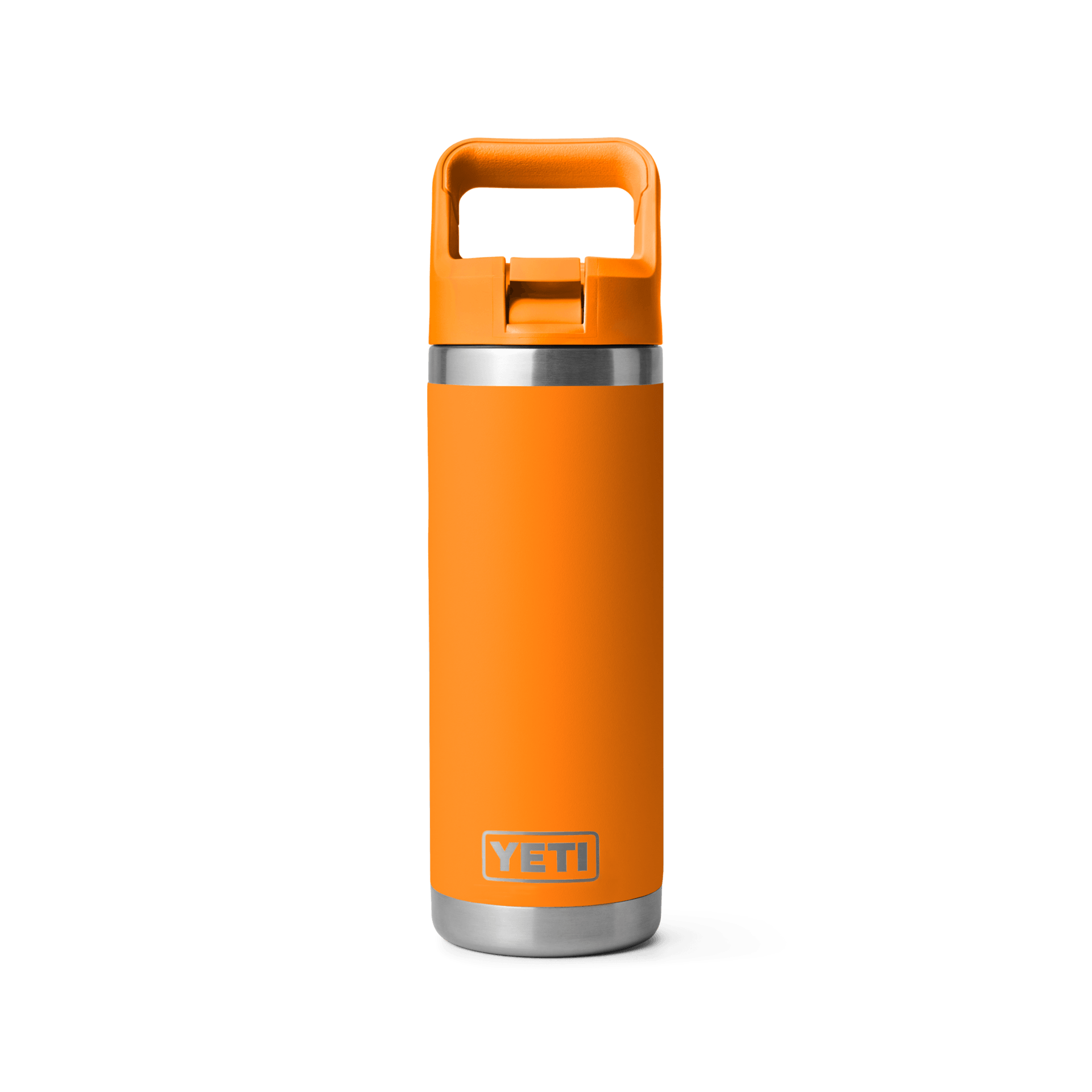 Rambler® 18 oz Insulated Stainless Steel Water Bottle with Straw Lid - King Crab Orange | Leakproof & Durable for Hiking, Gym & Outdoor Adventures