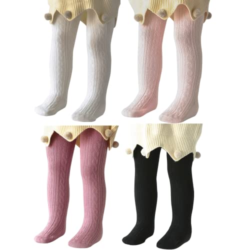 4 Pairs White Black Pink Purple