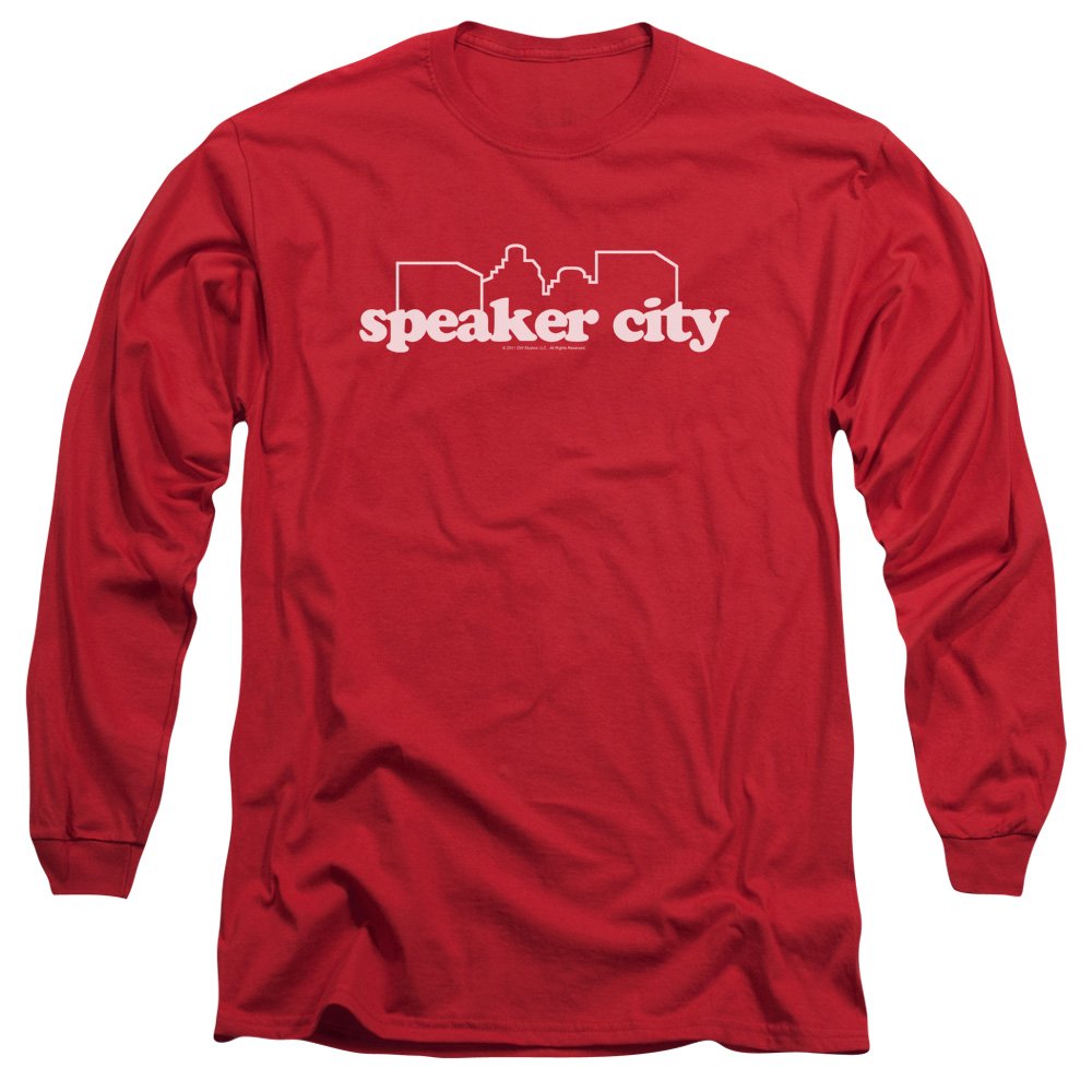 2Bhip Vintage College Frat Comedy Movie Speaker City Logo Adult Long Sleeve T-Shirt - Perfect for Casual Wear, College Parties & Retro Movie Nights