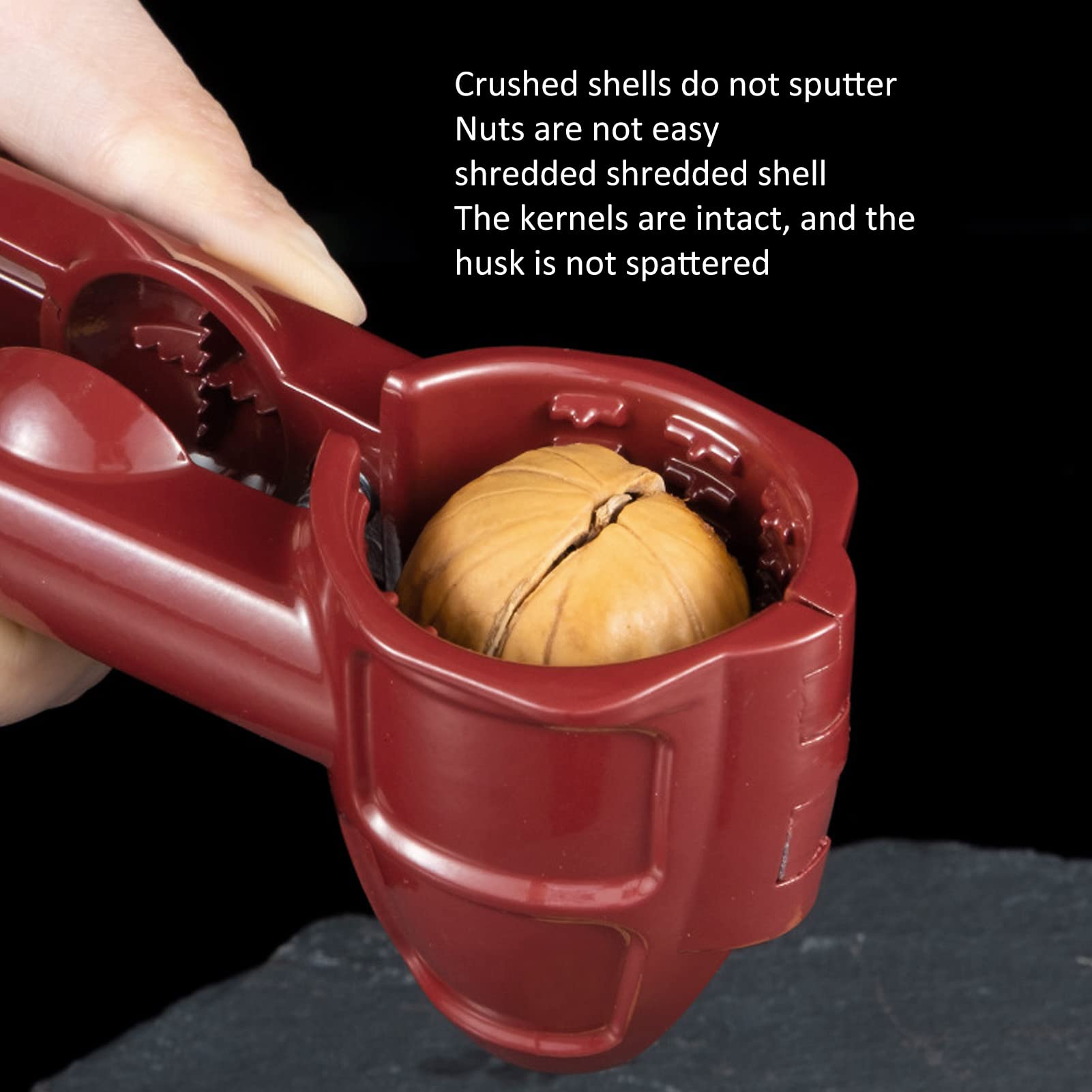 Premium Nut Cracker Tool - Heavy Duty Walnut & Pecan Opener with Non-Slip Ergonomic Handle - Multi-Functional Sheller for Almonds, Chestnuts & Melon Seeds - Perfect for Holiday Baking, Camping & Kitchen Use