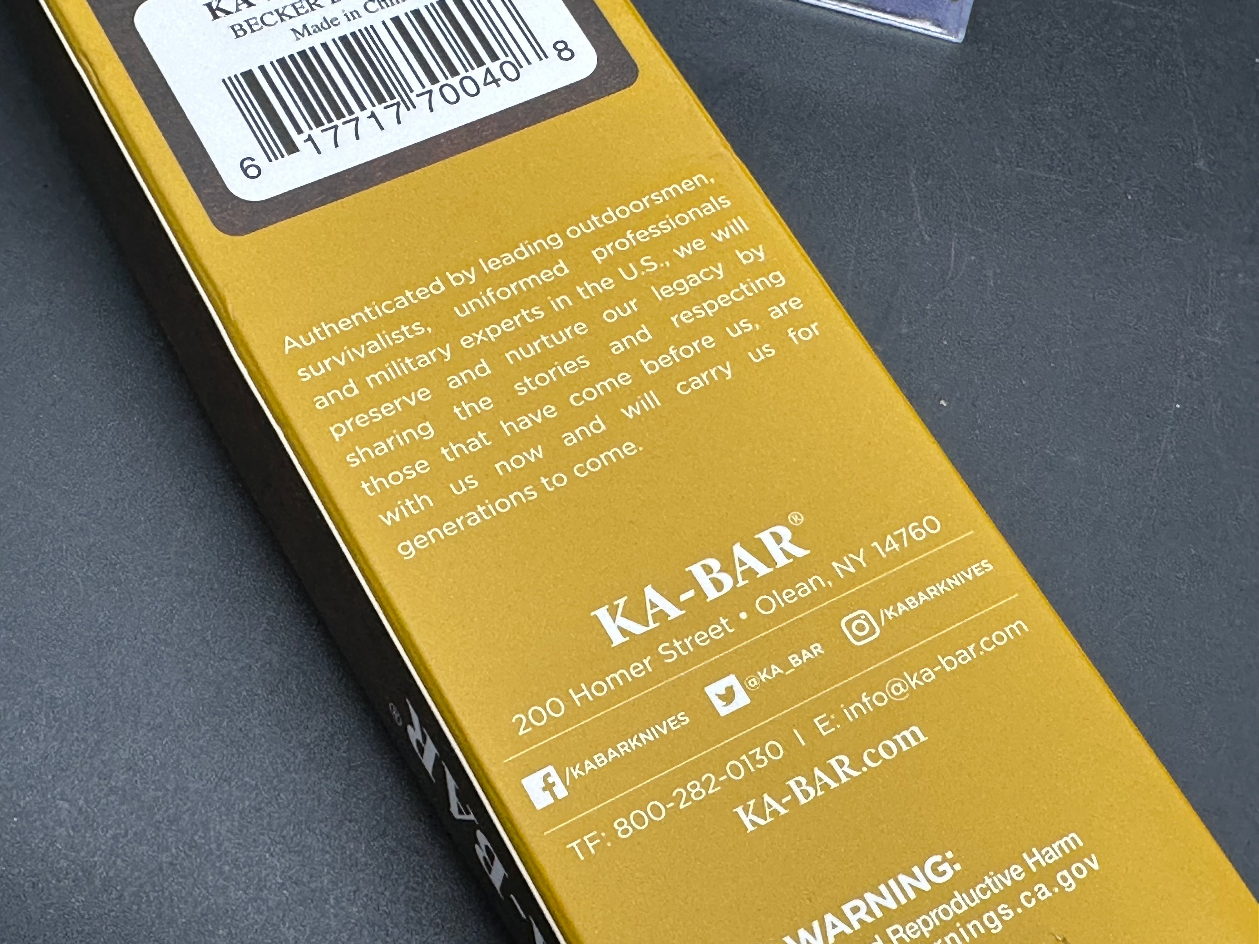 KA BAR BK40D2 Becker Folding Knife - 3.56