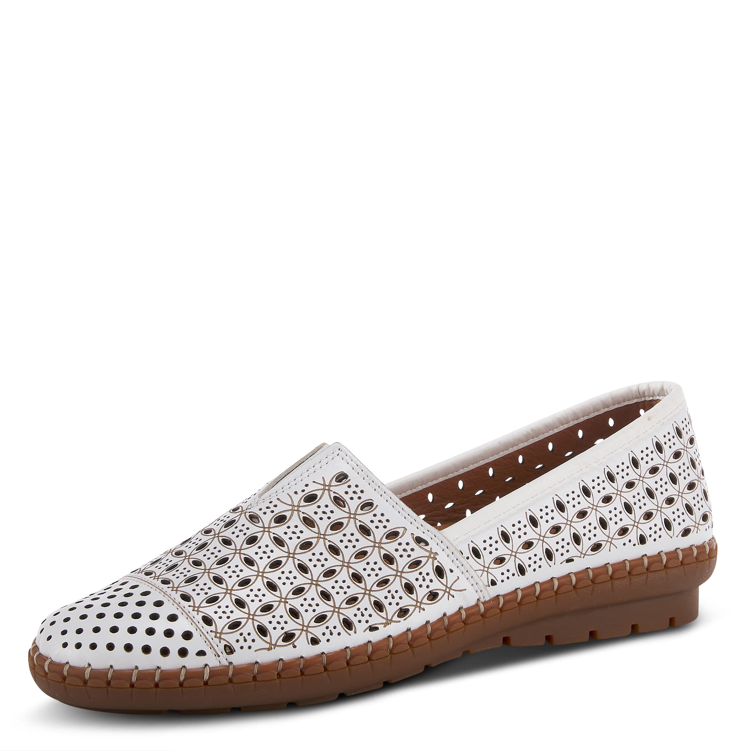 Spring Step Oralis Women's Leather Loafers - Comfortable Slip-On Casual Shoes with Rubber Outsole & Low Heel - Perfect for Office, Travel & Everyday Wear