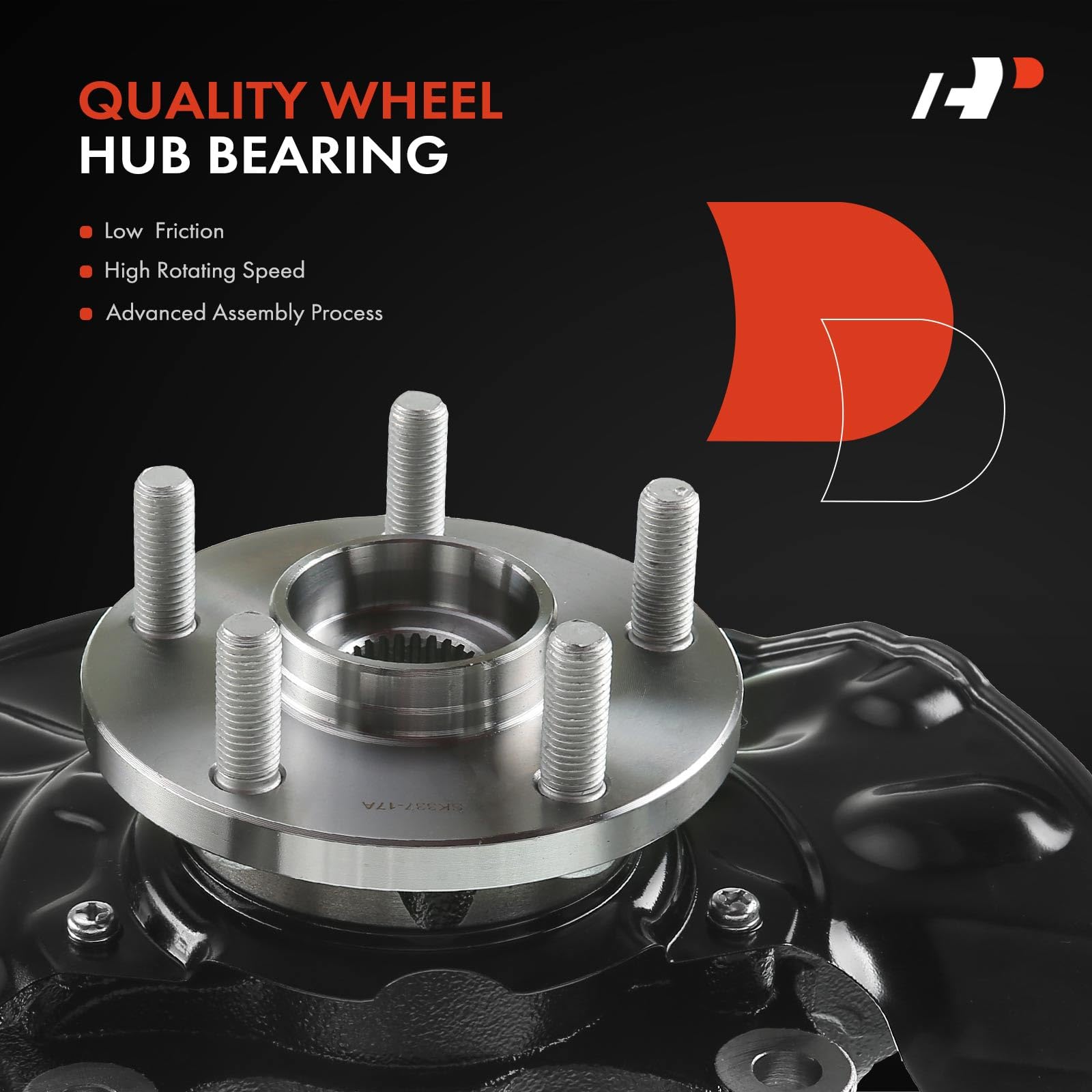 Premium Front Left Steering Knuckle & Wheel Bearing Hub Assembly for 2003-2008 Toyota Corolla 1.8L FWD - Driver Side 5-Lug Replacement Part - Perfect for Suspension Repair and Wheel Alignment
