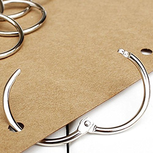 Copapa 2.5-inch Metal Binder Rings - Key Rings for Office & School Organization