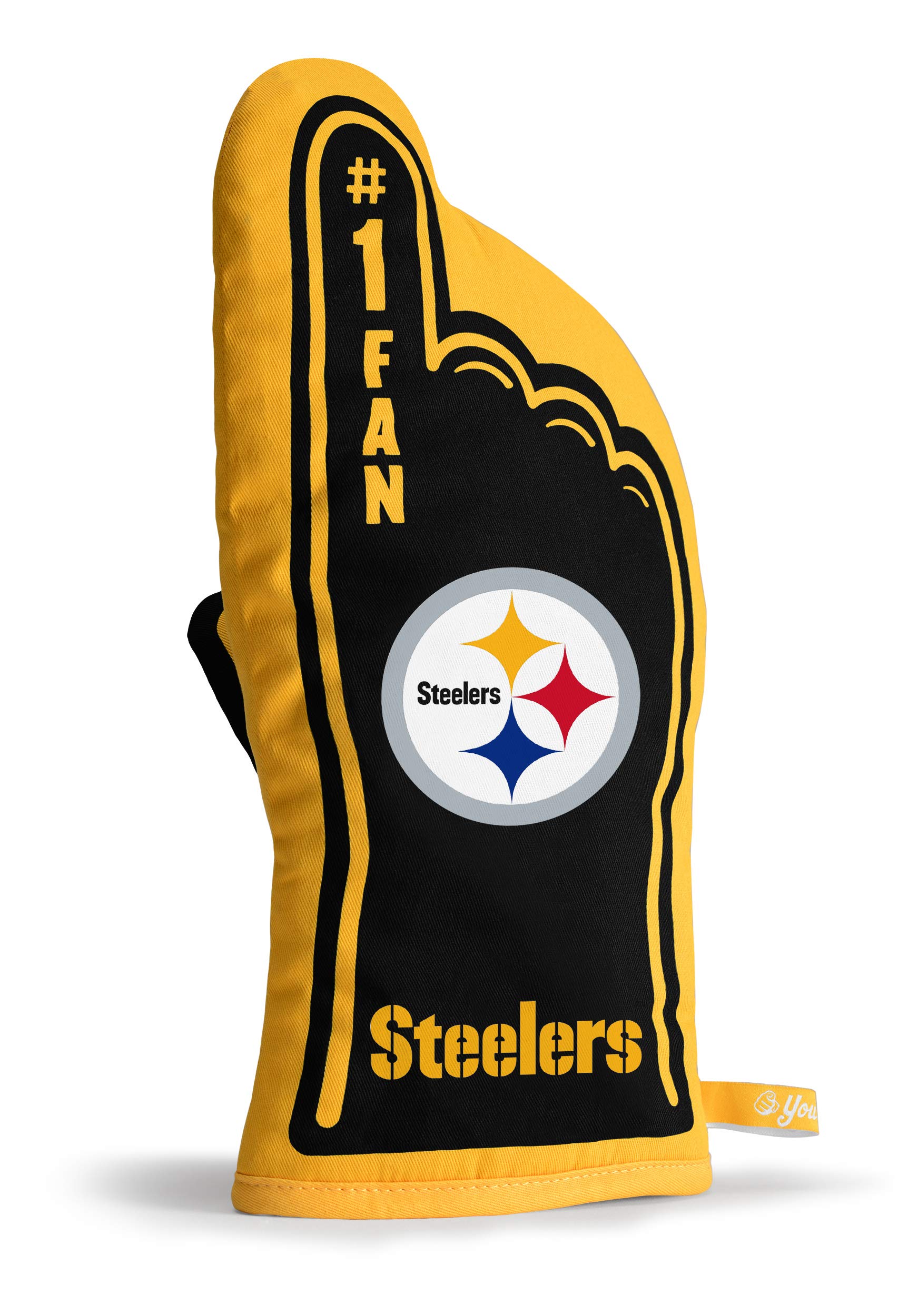 NFL Unisex #1 Oven Mitt - Heat Resistant Kitchen Glove for Baking, Grilling & Cooking - Perfect for Football Fans & Home Chefs