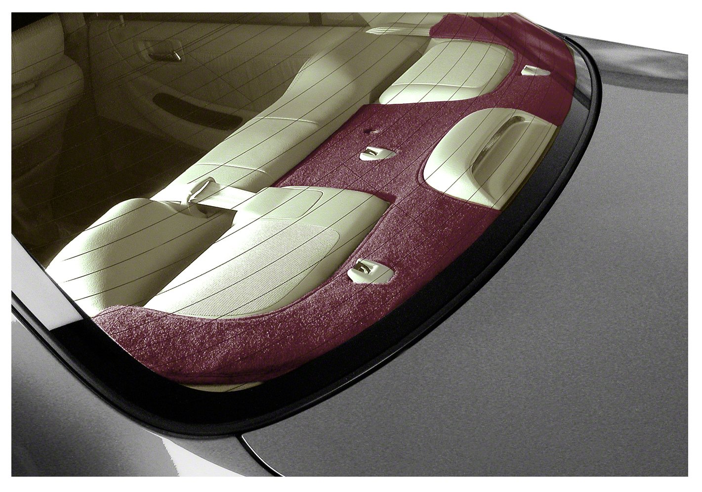 Coverking Custom Fit Dash Covers for Select Geo Prizm Models - Poly Carpet (Wine) | Premium Car Interior Protection | Perfect for Sun Protection & Dust Prevention in Hot Climates