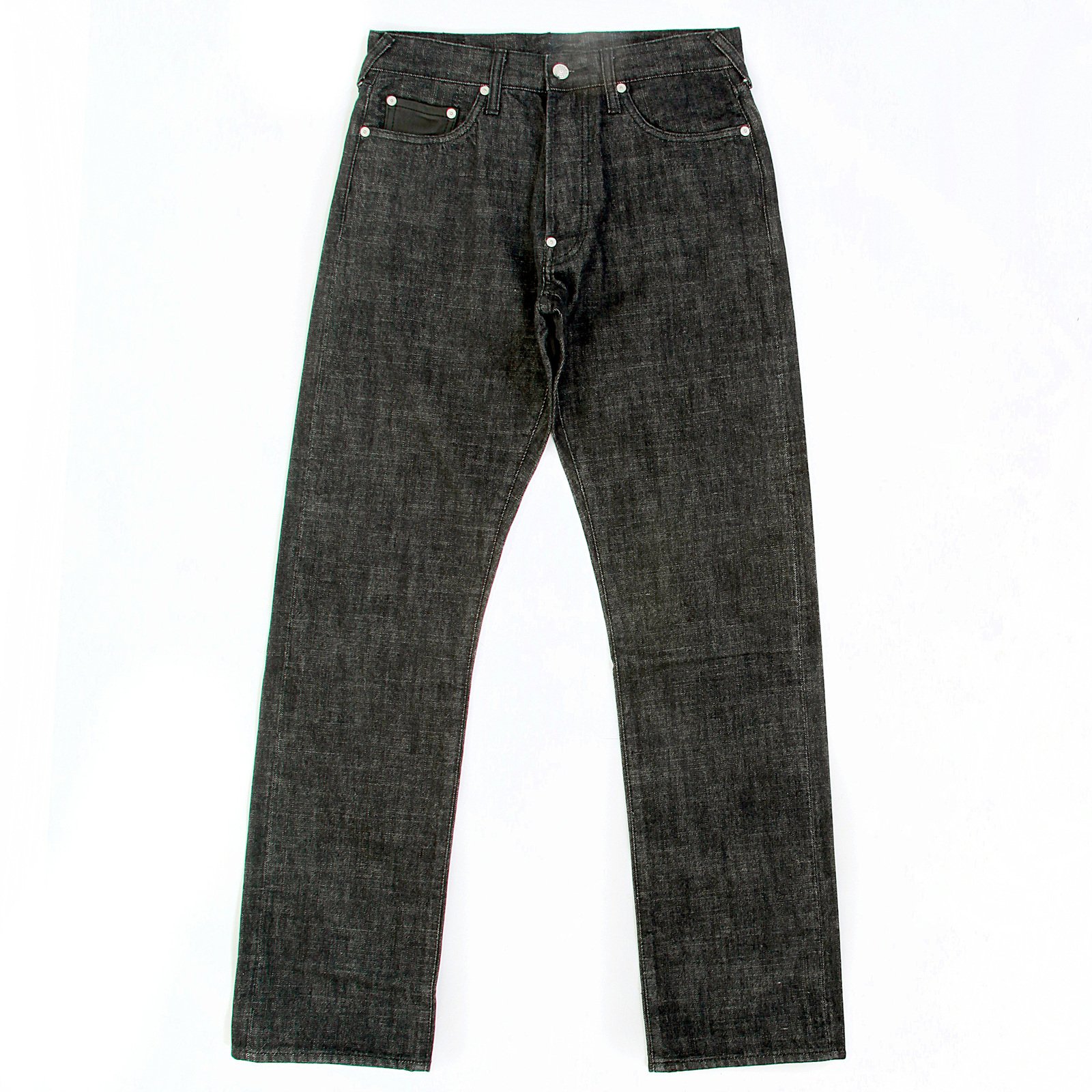 EVISU Rinsed Black Denim Jeans for Men - Classic Slim Fit Stretch Denim Pants (EVIS0687) | Perfect for Casual Wear, Street Style & Everyday Outfits