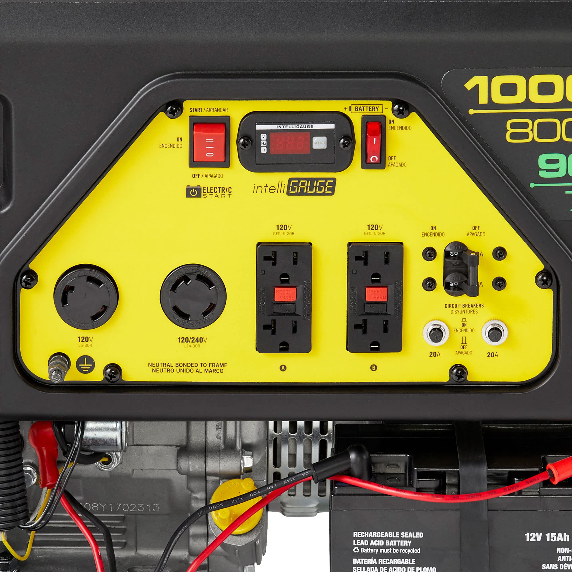 Champion 8000W Dual Fuel Portable Generator with Electric Start - Reliable Backup Power for Home, Camping & Emergency Use