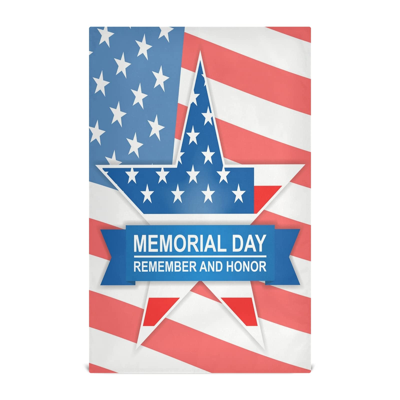 Premium Star Print Kitchen Towels - Super Absorbent & Soft Dish Drying Cloths for Dishes, Hands & Counter Cleaning - 28x18 Inch Home Decor Towel for Memorial Day & Everyday Use in Kitchen, Dining & Party Decor