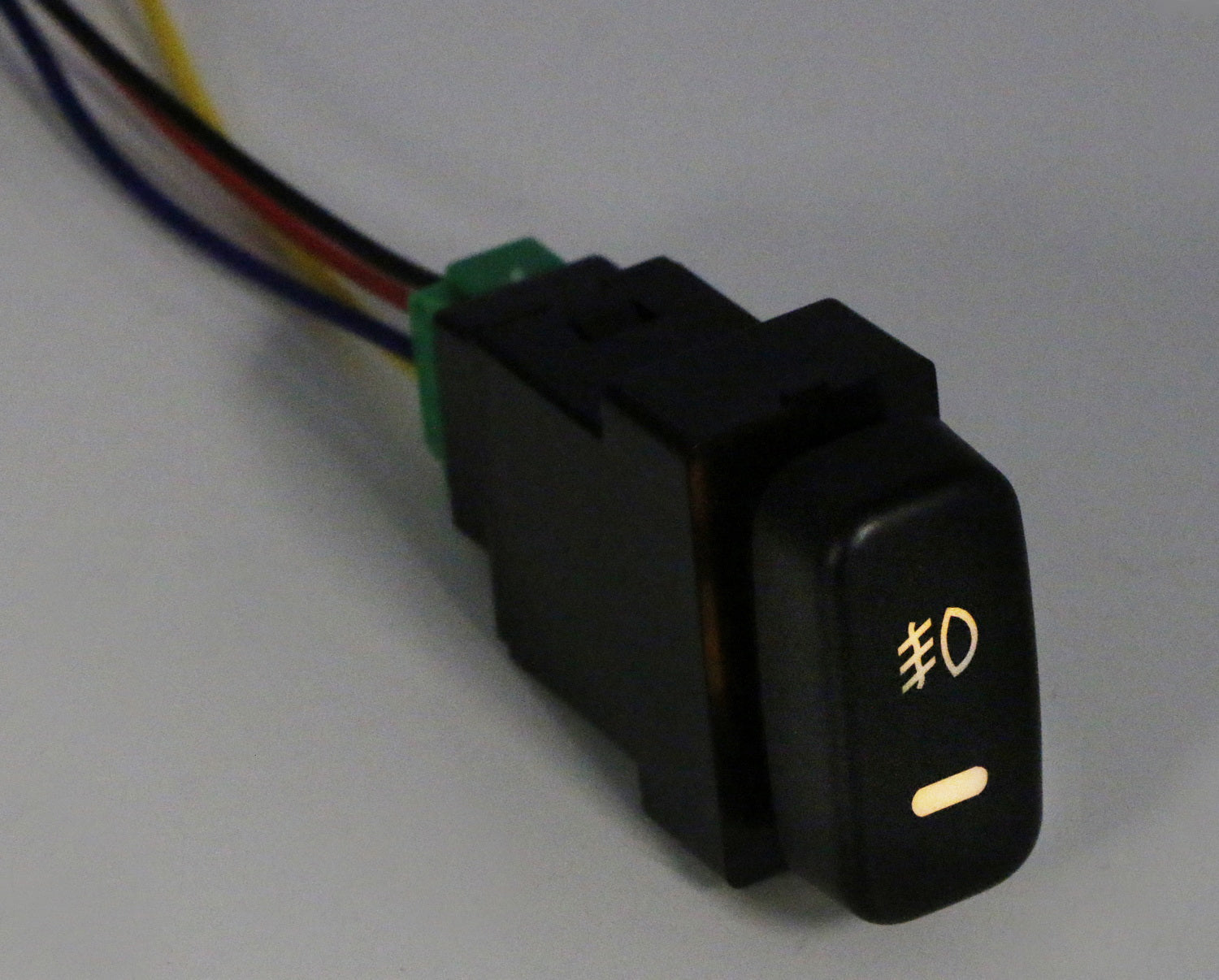 12V 4 Pole Push Button Switch with LED Indicator - Factory Style for Mitsubishi - Perfect for Automotive, Marine, and Industrial Control Panels