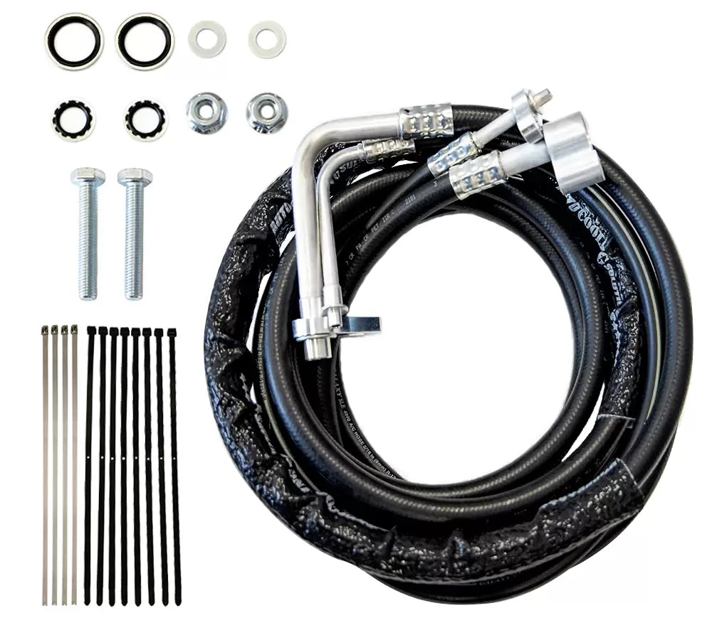 Rear AC Line Set for Chevy Tahoe, GMC Yukon, Cadillac Escalade (2015-2020) - Replacement AC Refrigerant Lines for SUV Cooling System Maintenance