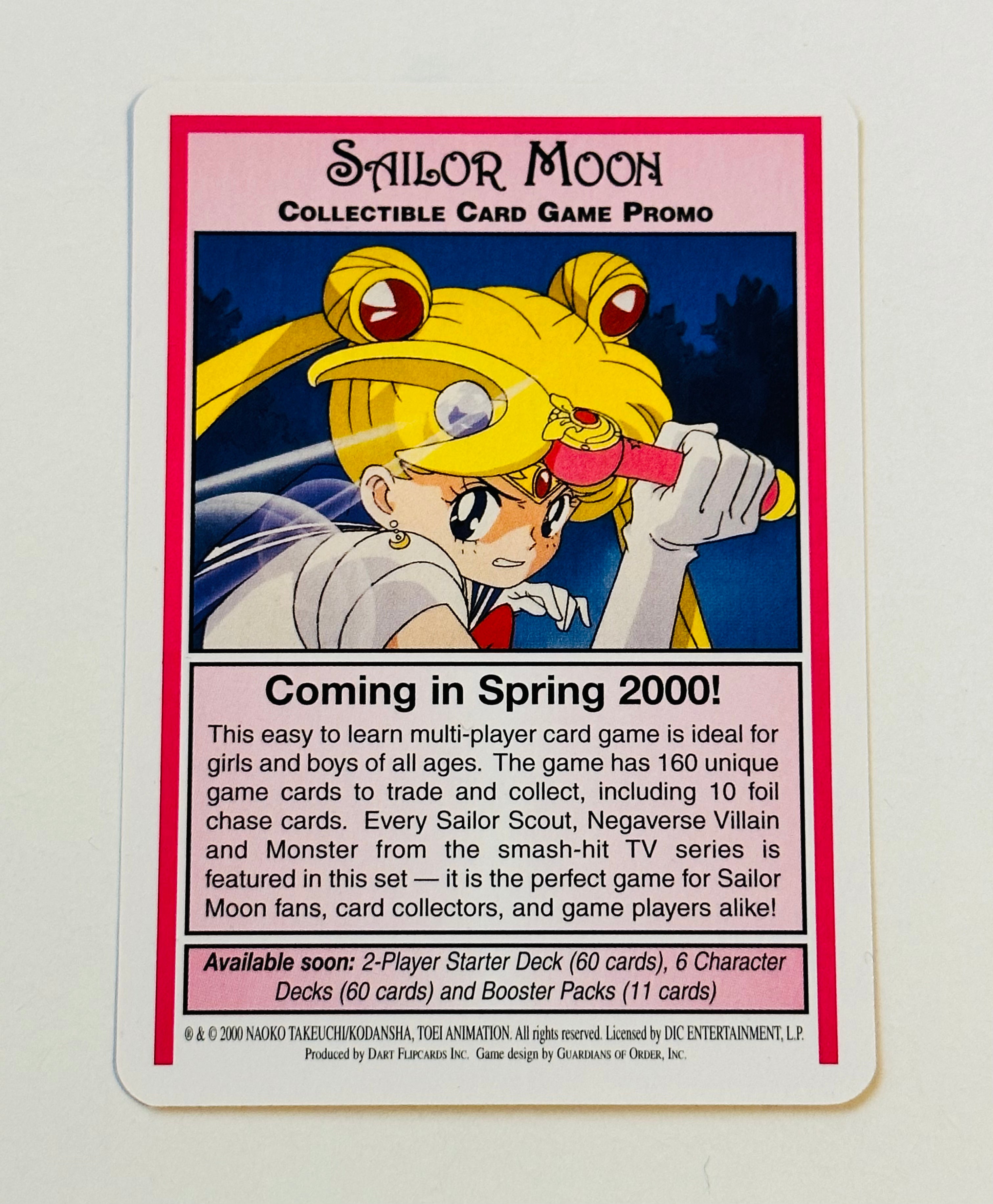 Rare Sailor Moon 2000 Promo Gaming Card - Collectible Anime Trading Card for Fans & Gamers | Perfect for Display, Cosplay & Nostalgic Gift Giving