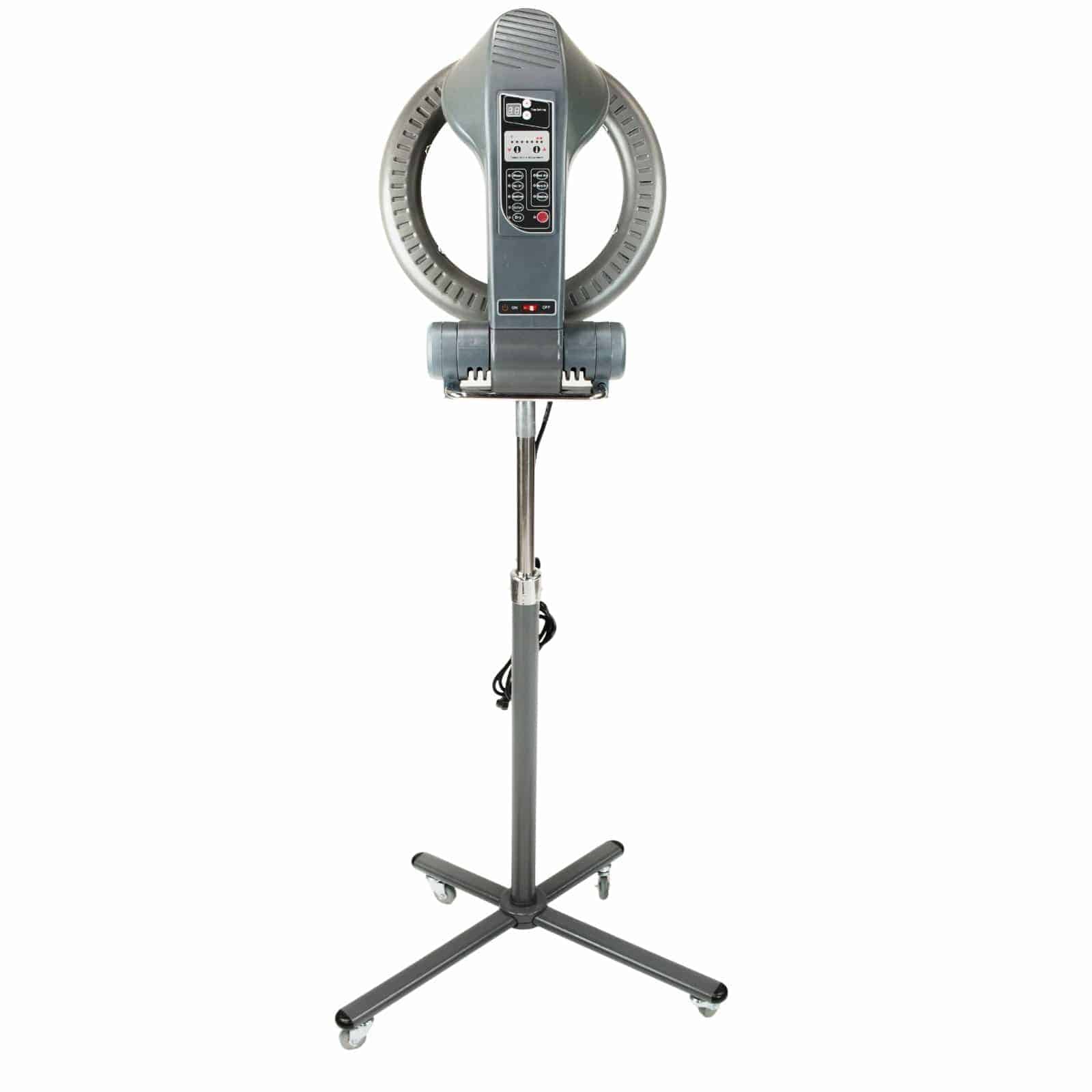 Futura Orbiting Halo Hair Color Processor & Dryer Accelerator with Rolling Base - Professional Salon Hair Treatment Equipment for Faster Processing & Drying